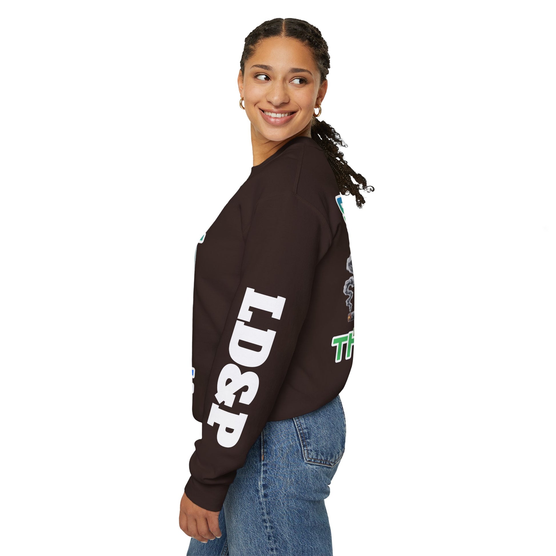 Crewneck Sweatshirt - Smoke That LD&P APPAREL Design