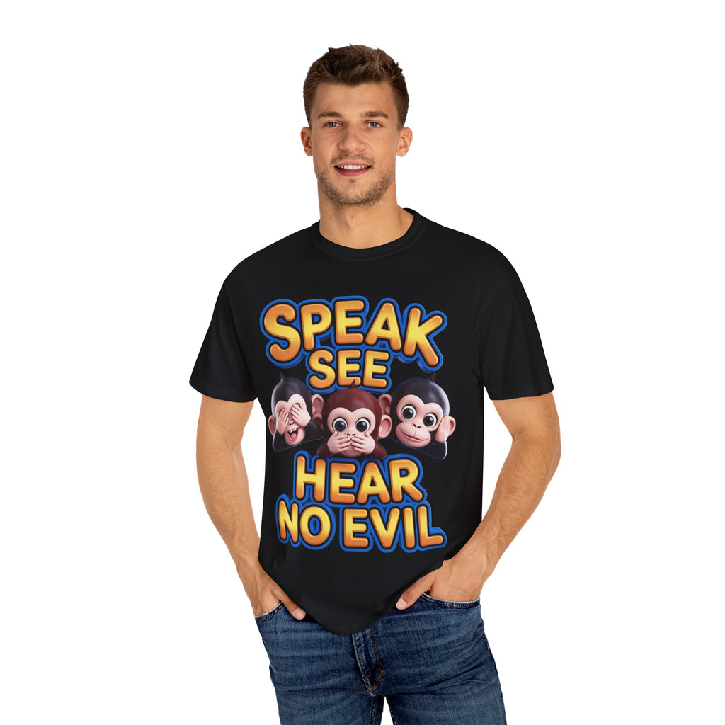Graphic T-Shirt Speak See Hear No Evil