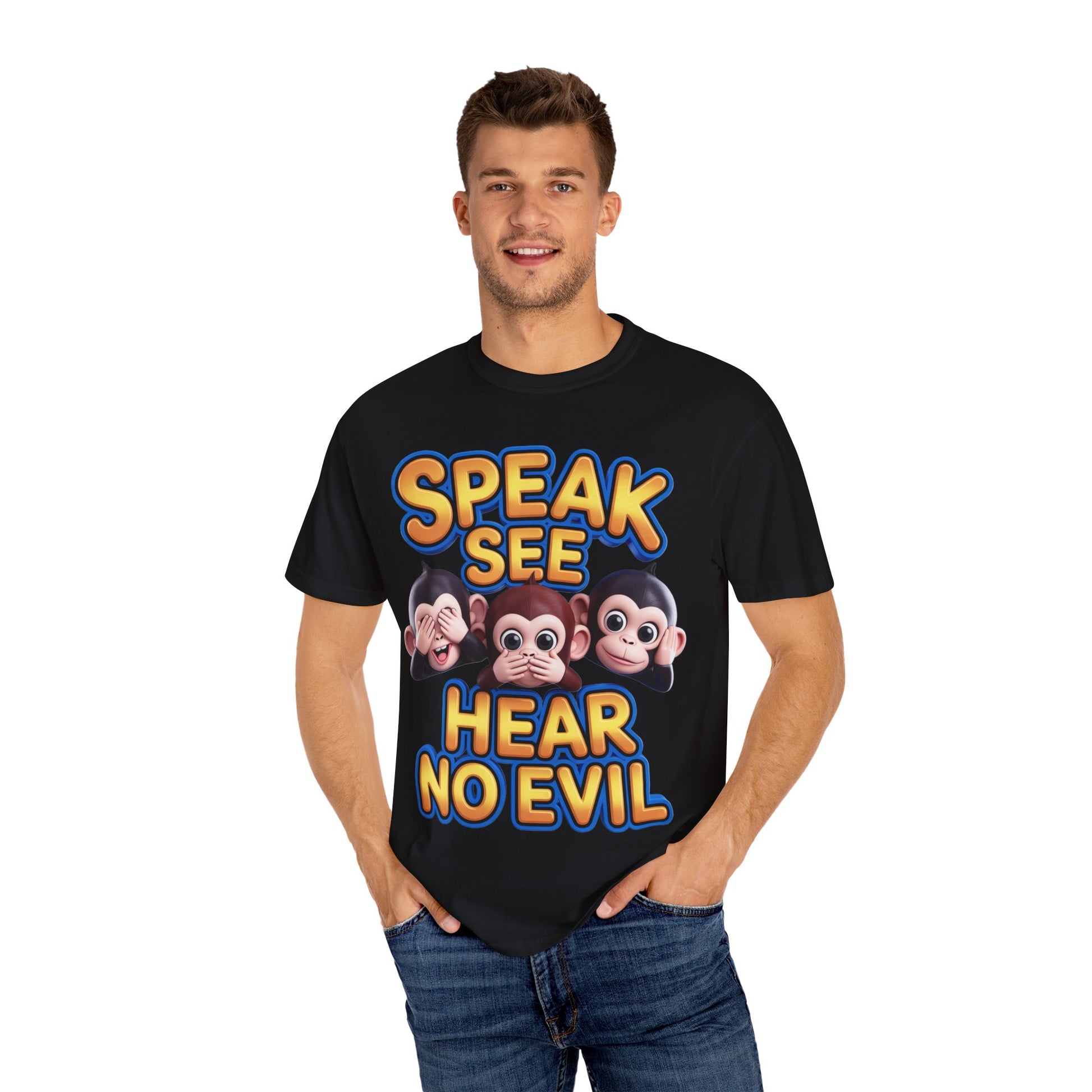 Graphic T-Shirt Speak See Hear No Evil