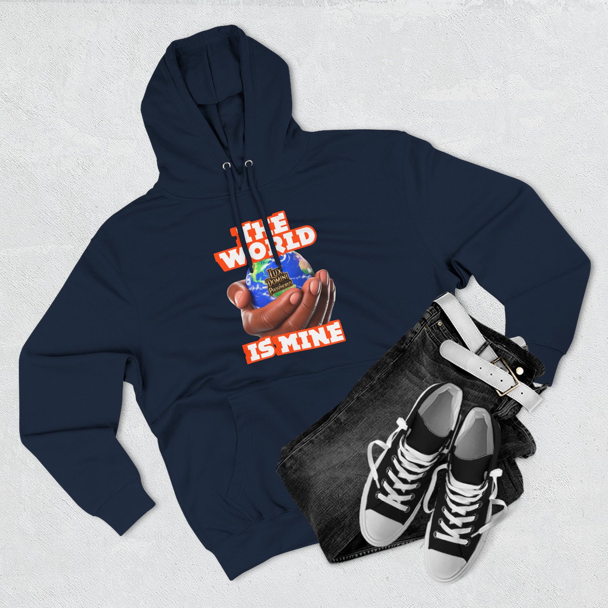 Hoodie - Lux Domini and Phosphorus The World Is Mine Design