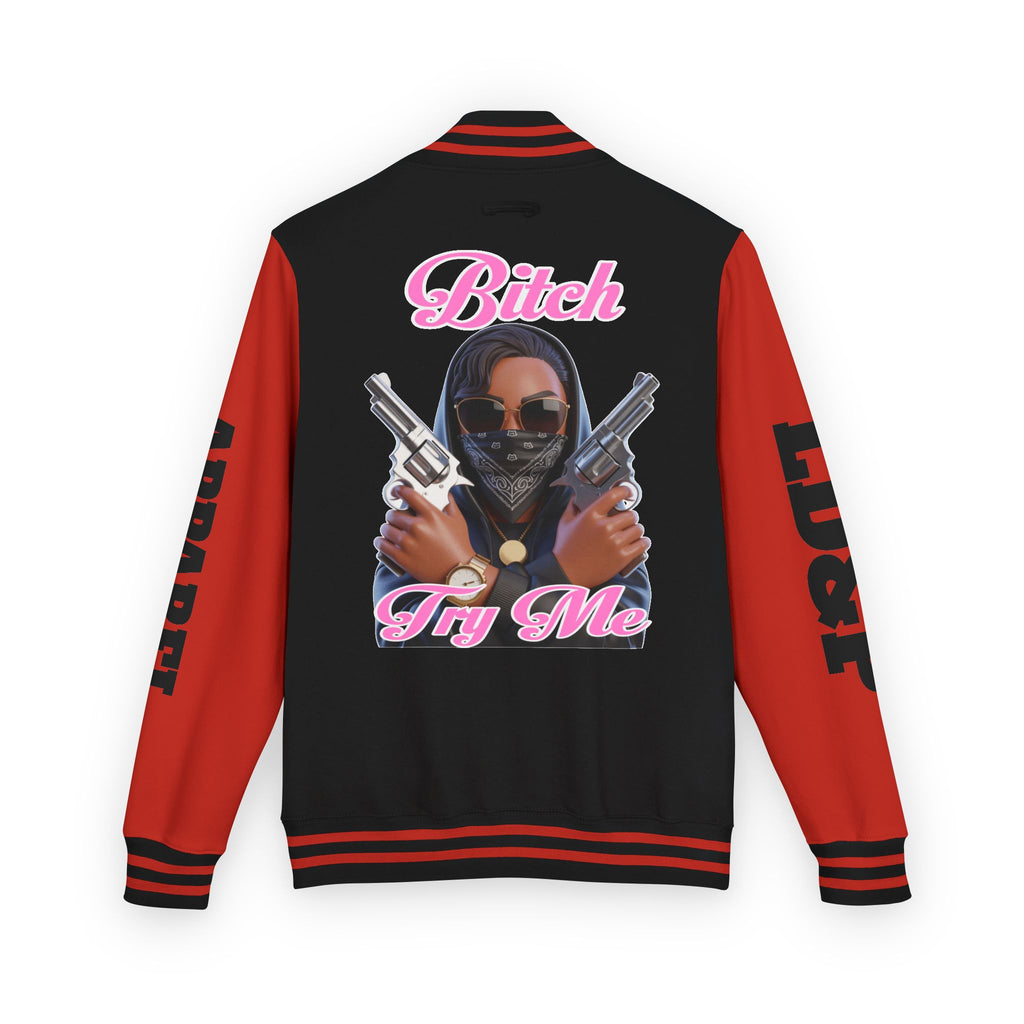 Letterman Jacket - 'Try me' Design