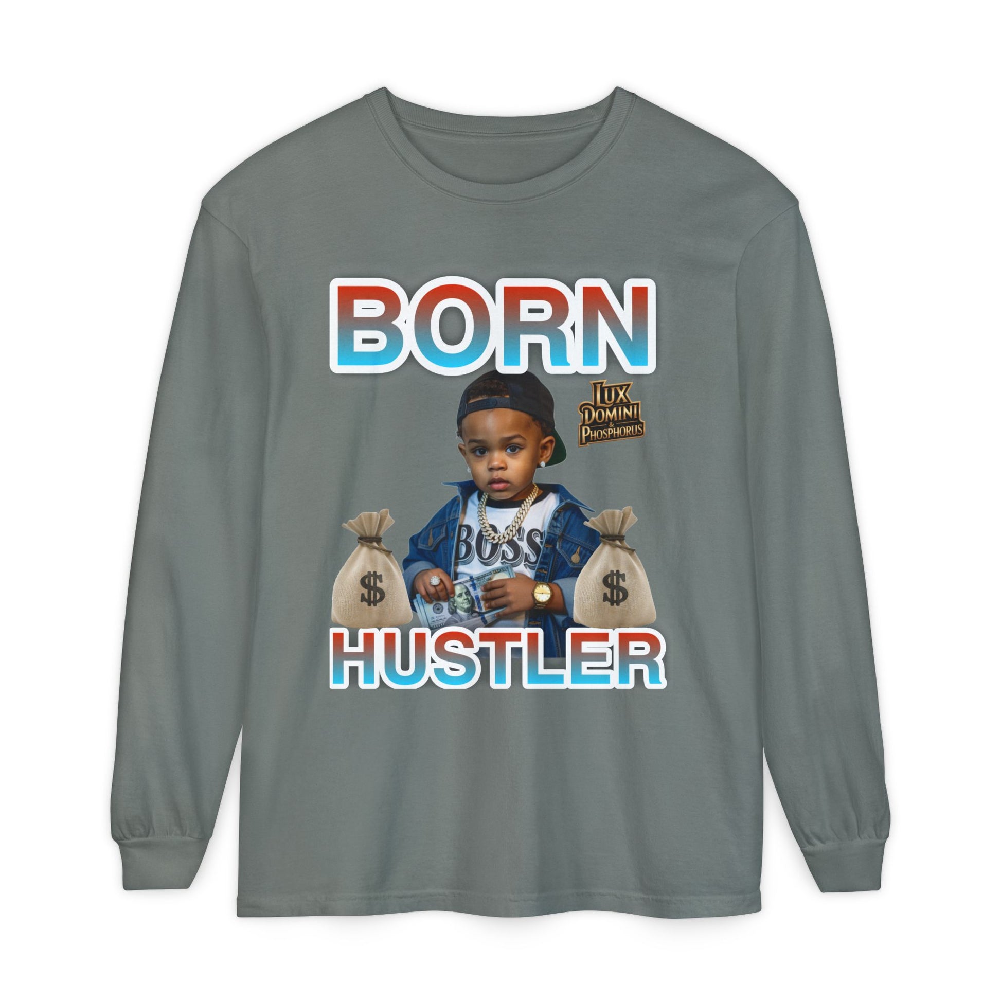 Long Sleeve T-Shirt Born Hustler Apparel