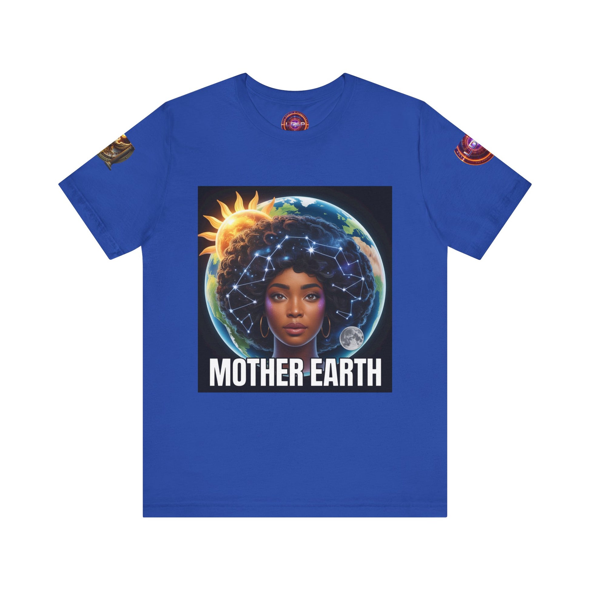 Earth Day Unisex Tee with Mother Earth Design LD&P