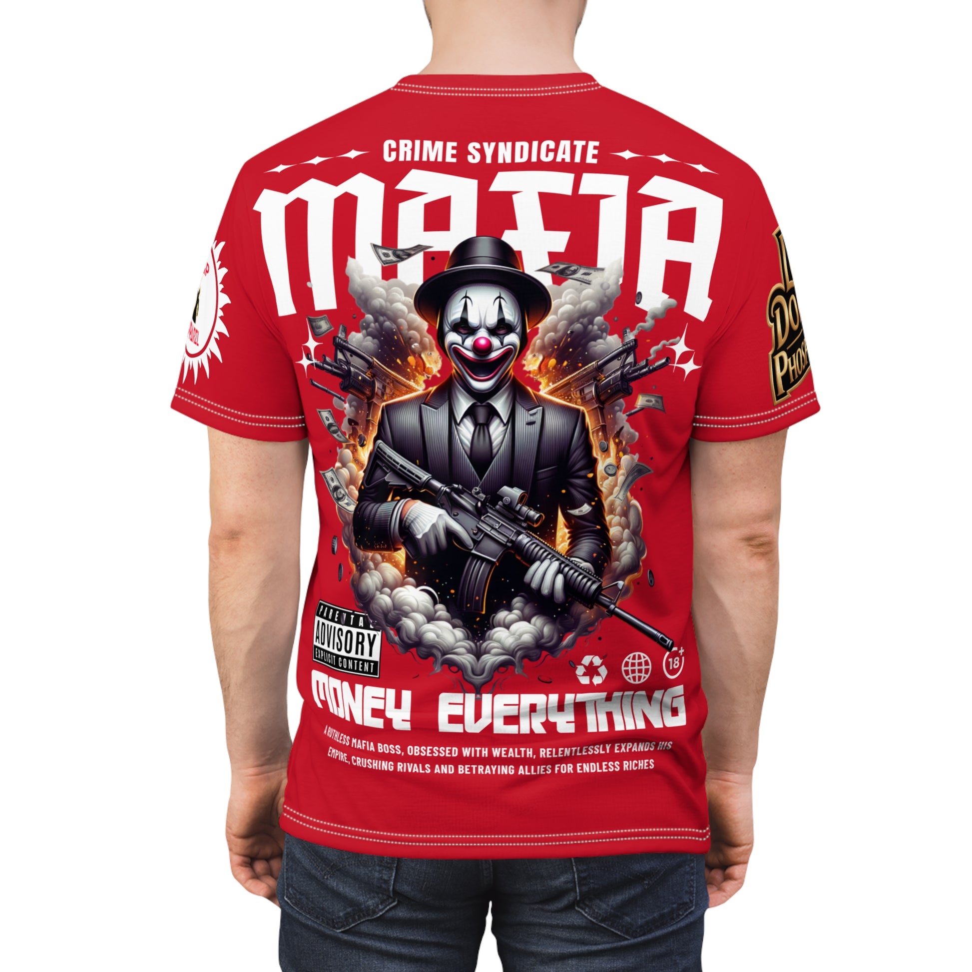 Copy of Mafia Crime Syndicate LD&P APPAREL Graphic Tee RED