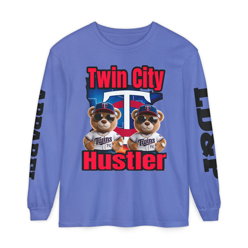 Twin City HUSTLER Long Sleeve T-Shirt - Bad Temper Design