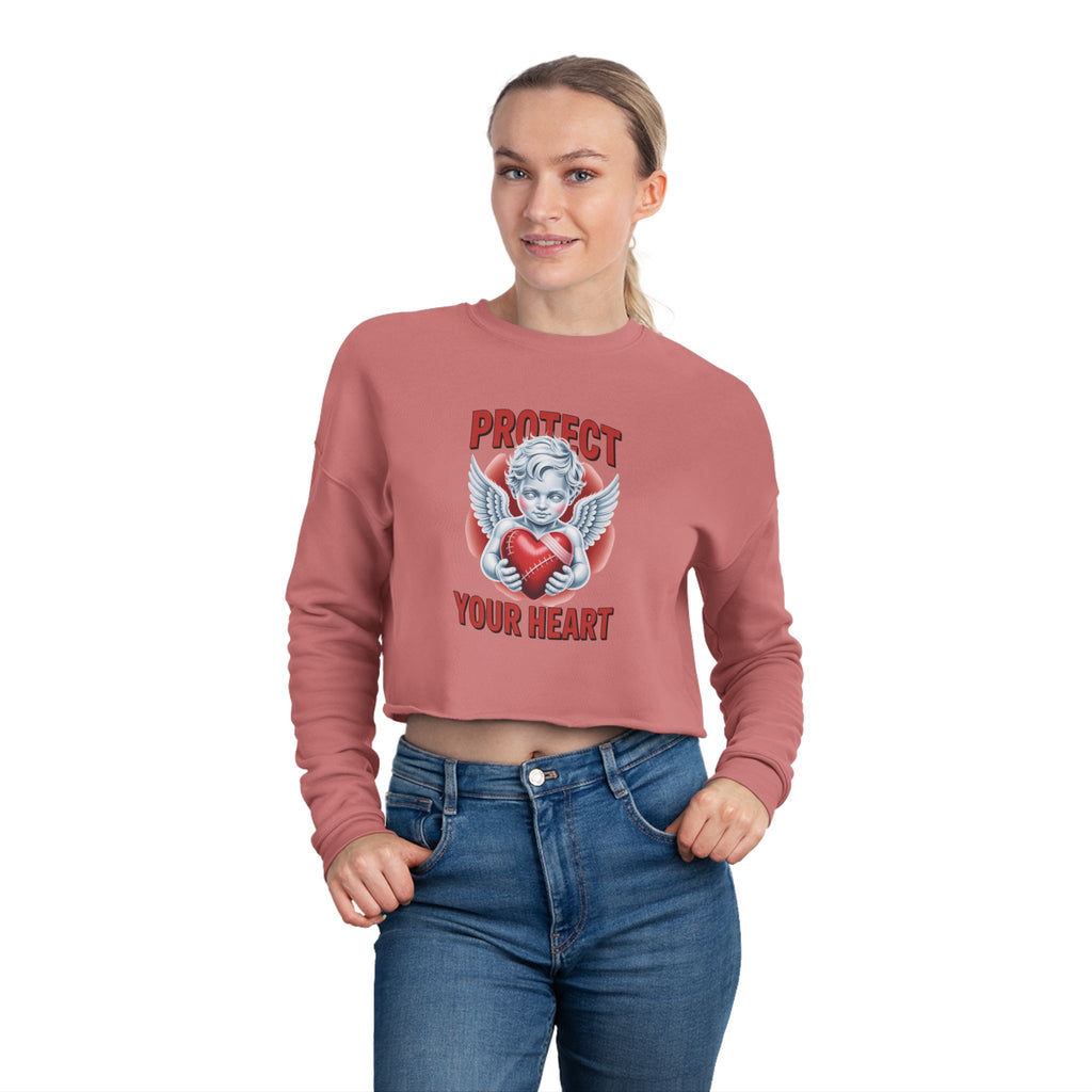 Cropped Sweatshirt - Protect Your Heart Design