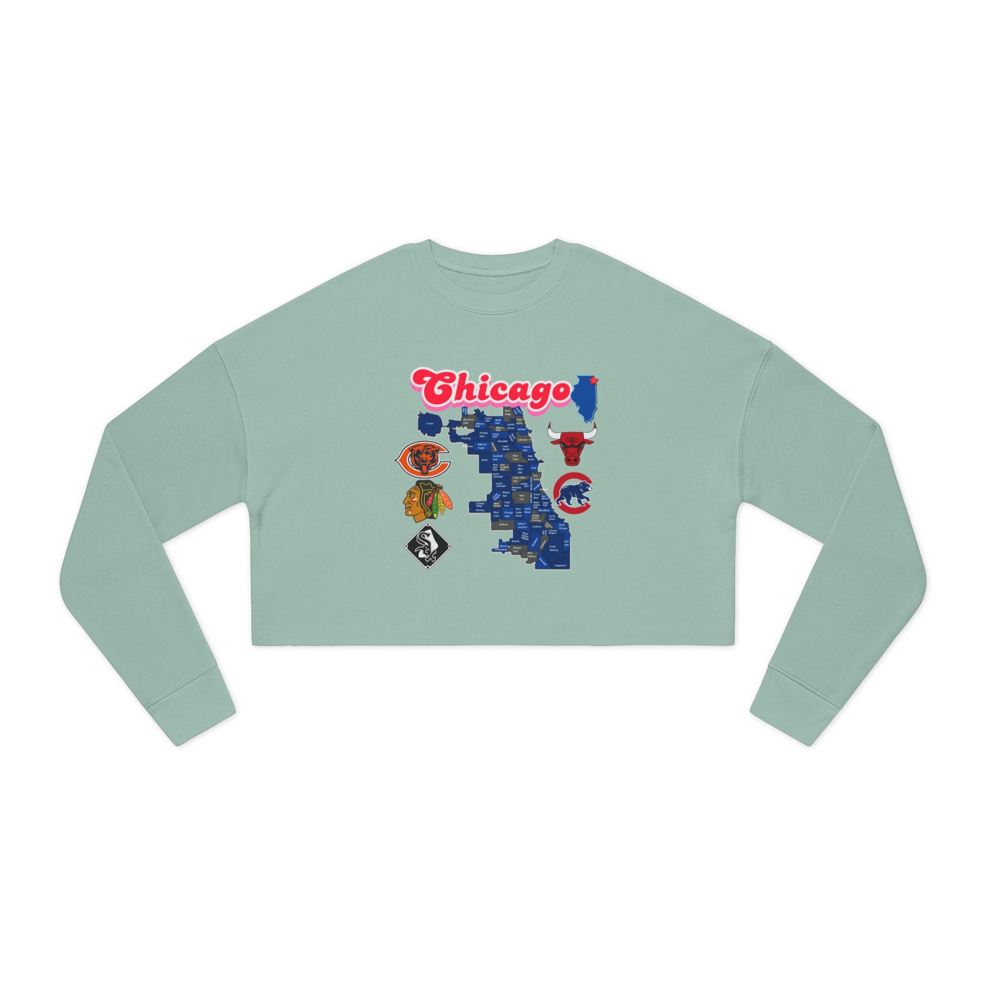 Chicago Graphic Women's Cropped Sweatshirt