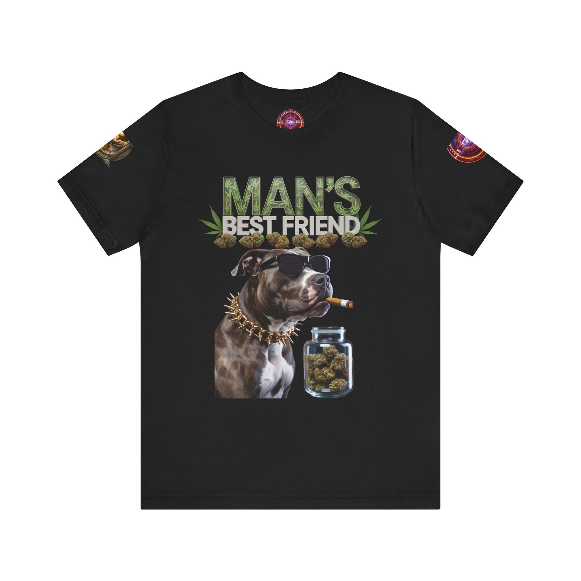 Unisex Tee Man's Best Friend Weed Design Shirt