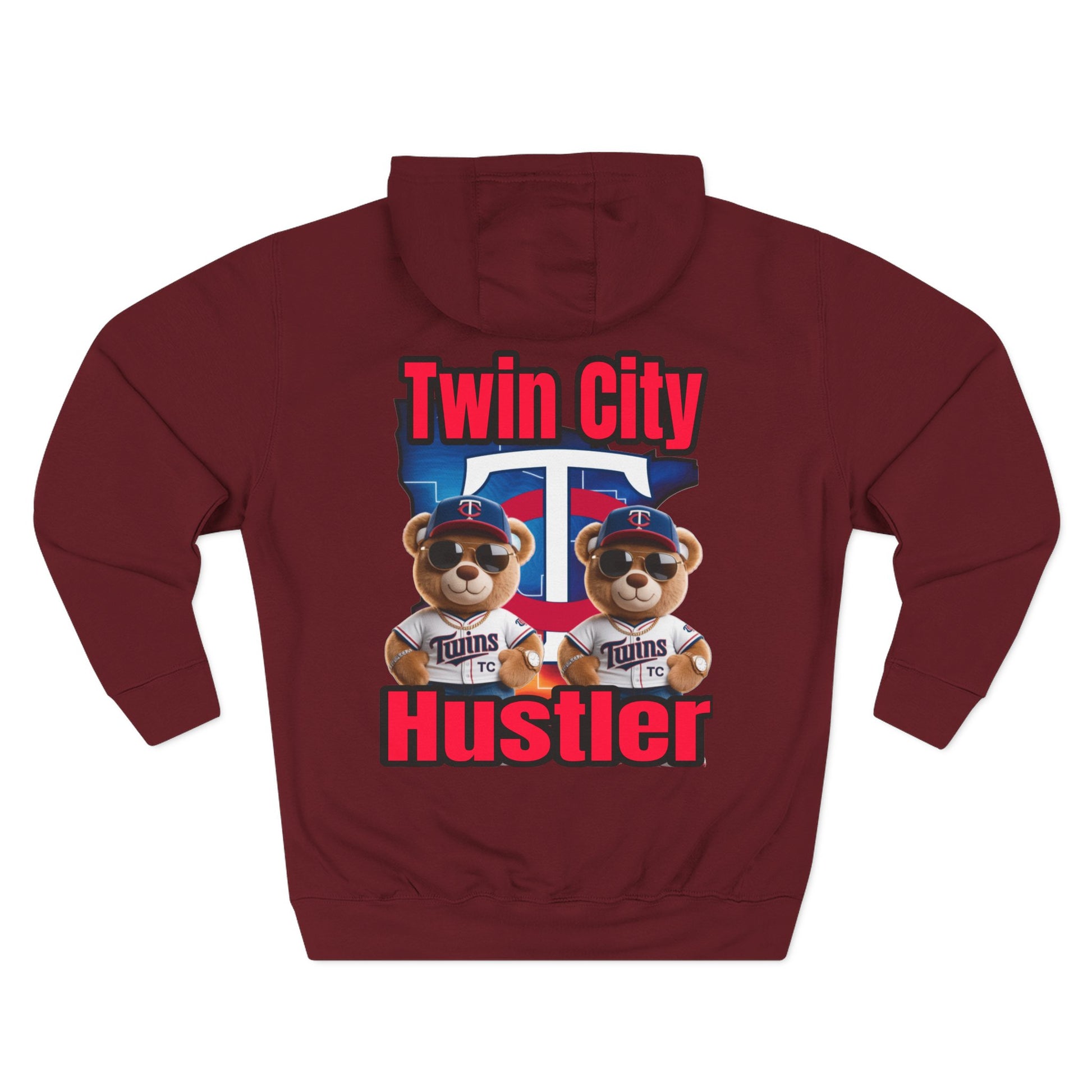 Fleece Hoodie Twin City HUSTLER Design