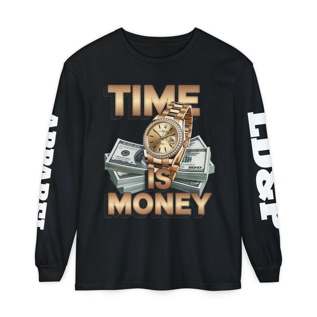 Long Sleeve T-Shirt Time is MONEY Design