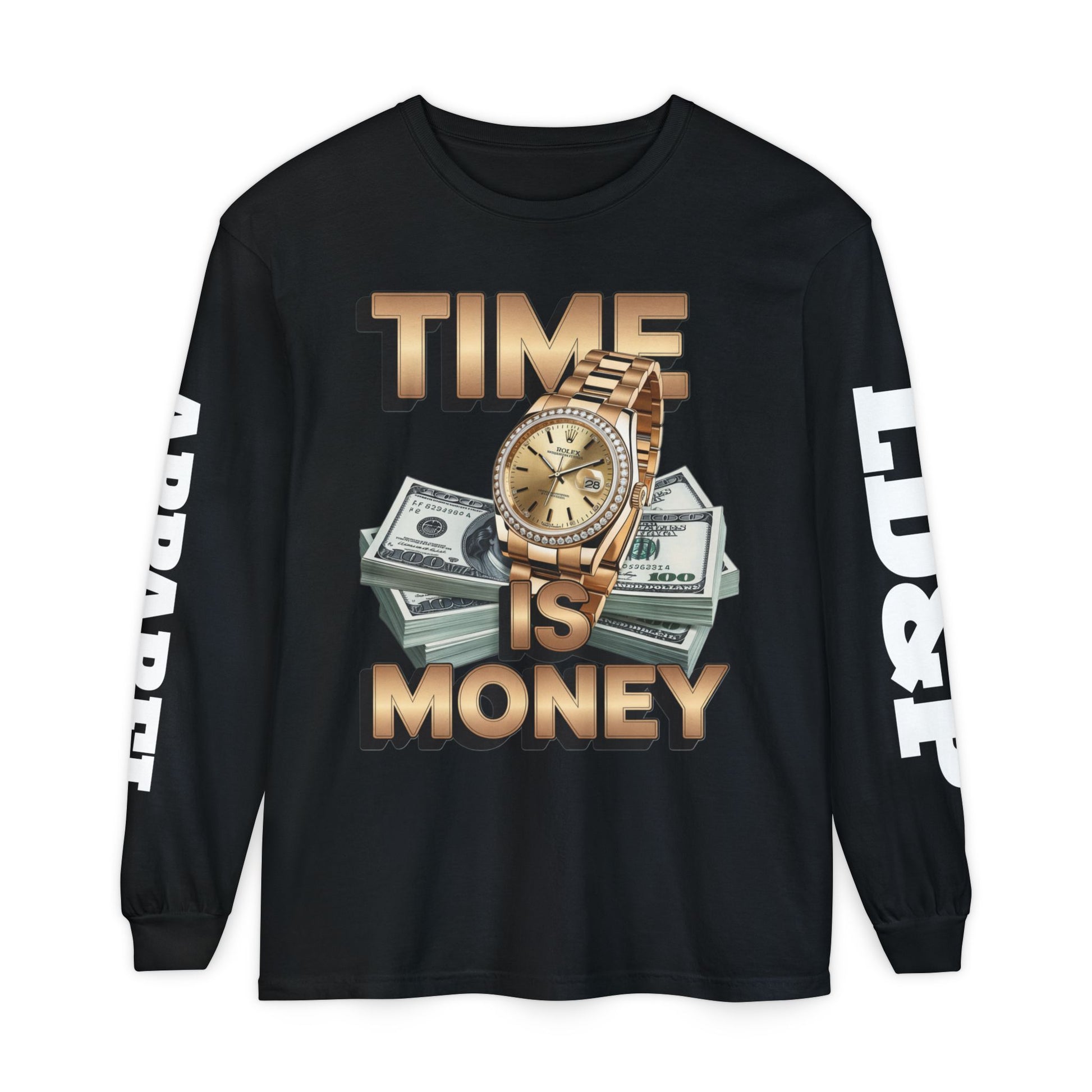 Long Sleeve T-Shirt Time is MONEY Design