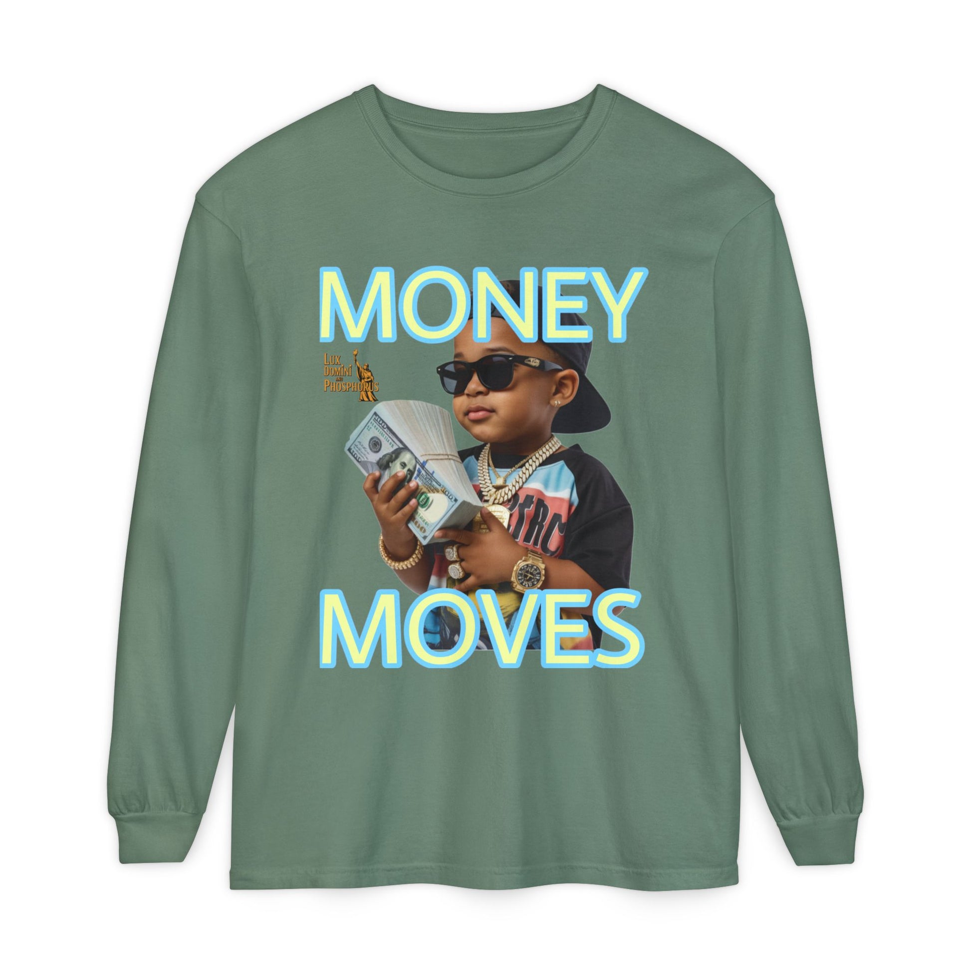 Long Sleeve T-Shirt - Money Moves LD&P APPAREL