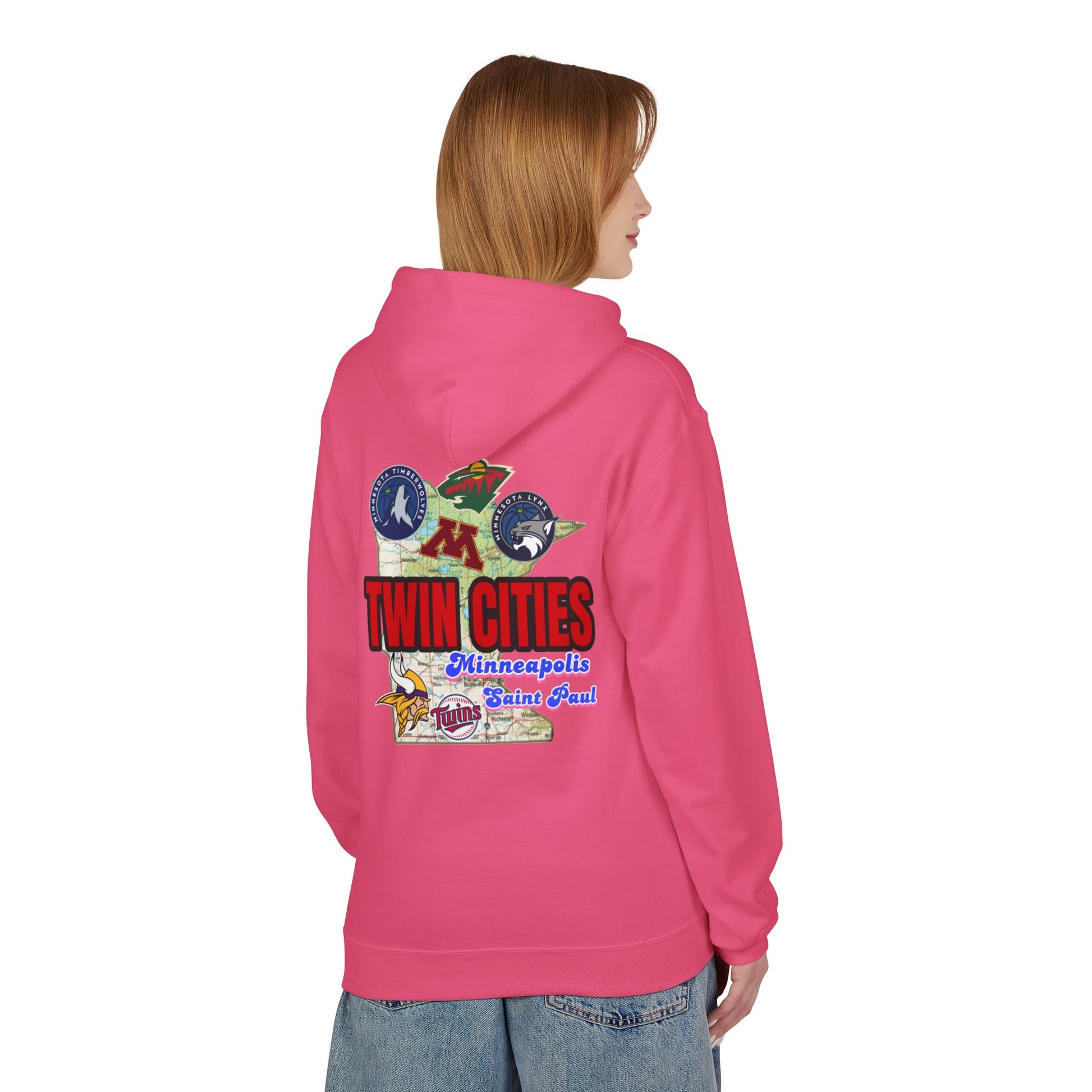 Fleece Hoodie Twin Cities Minneapolis St Paul Design