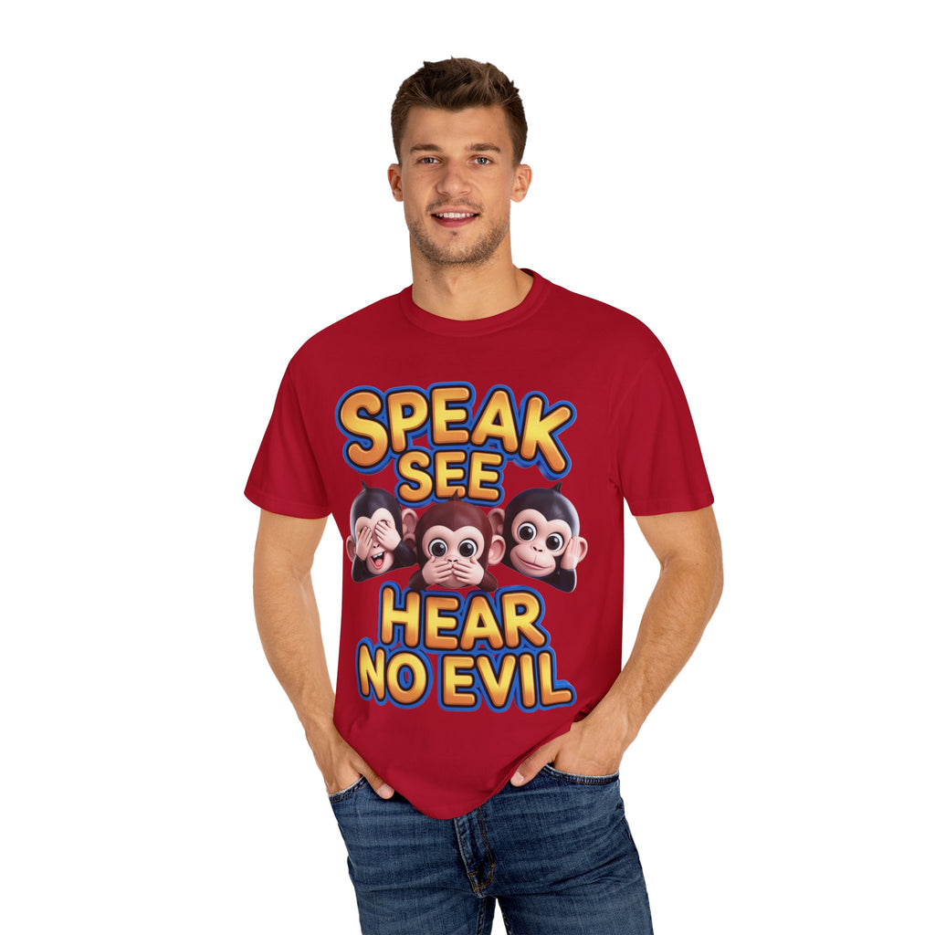 Graphic T-Shirt Speak See Hear No Evil
