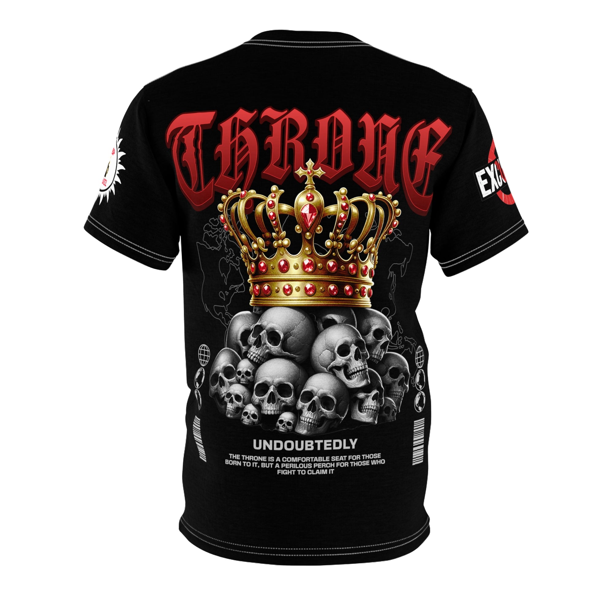 Throne Skull Crown Tee LD&P APPAREL Black