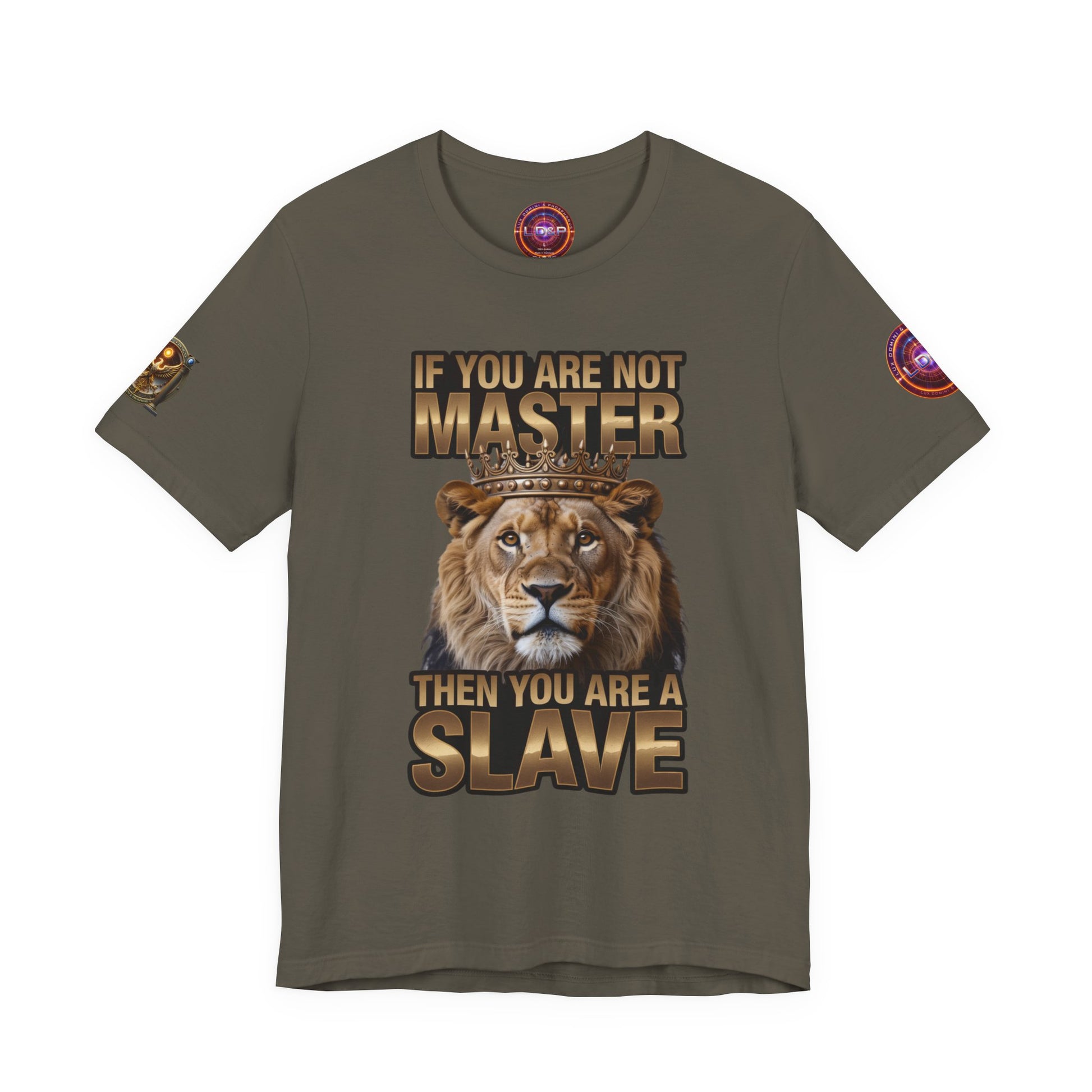 T-Shirt Master or slave LD&amp;P APPAREL Design Unisex Jersey Short Sleeve Tee