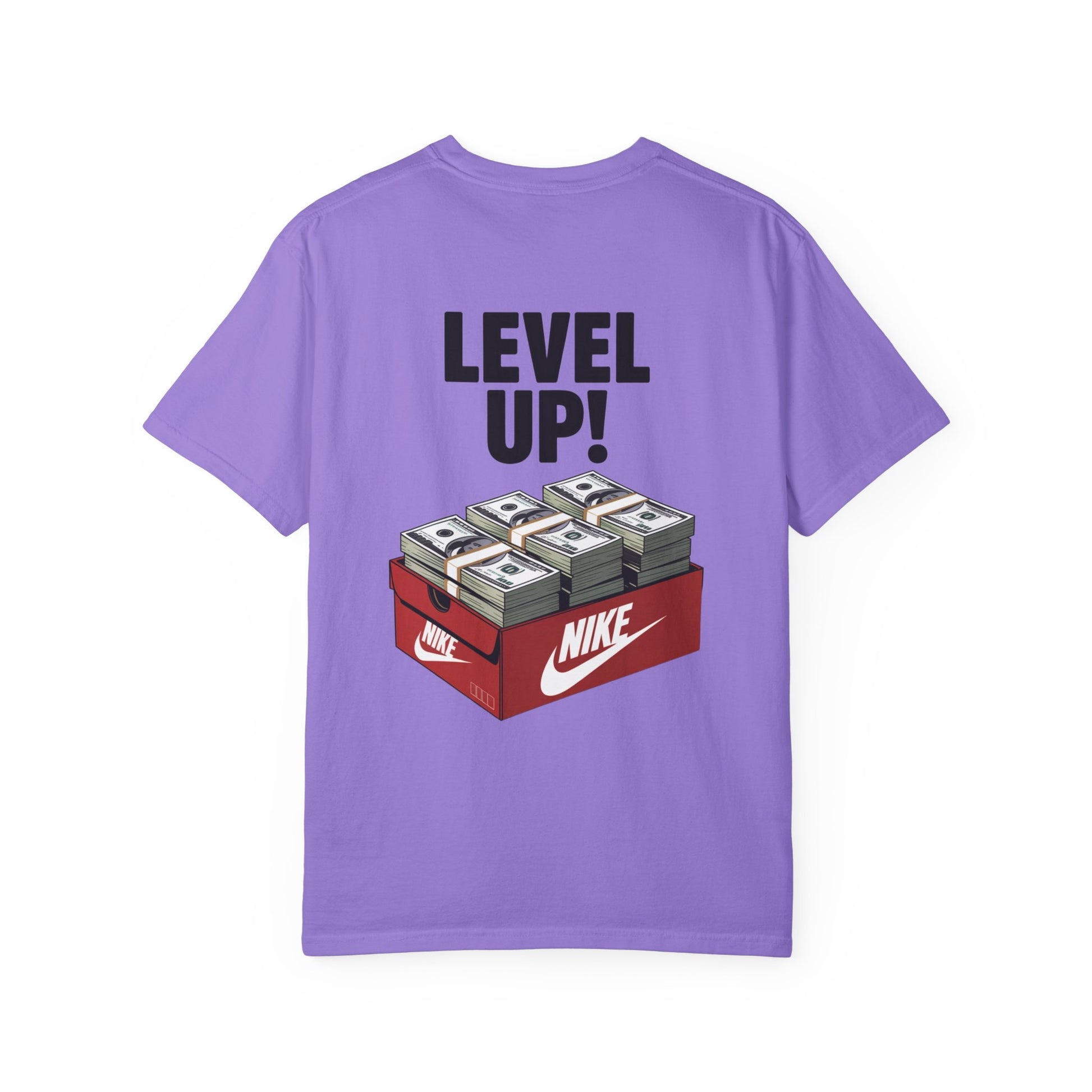 Garment-Dyed T-shirt Level Up Design