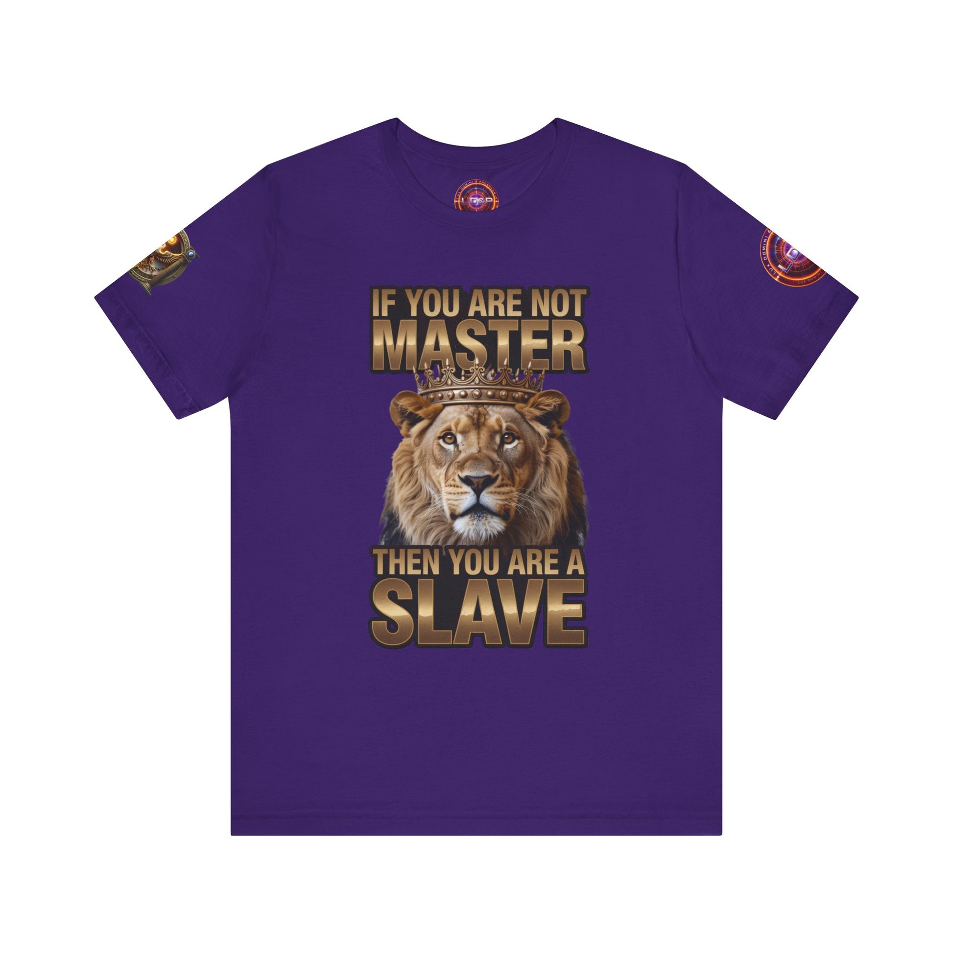 T-Shirt Master or slave LD&amp;P APPAREL Design Unisex Jersey Short Sleeve Tee