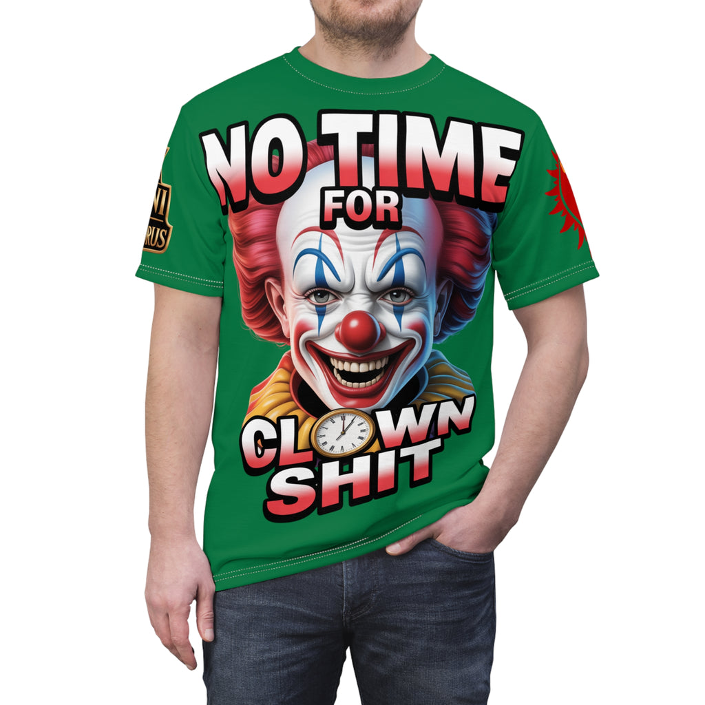 T-Shirt No Time For Clowns Unisex green