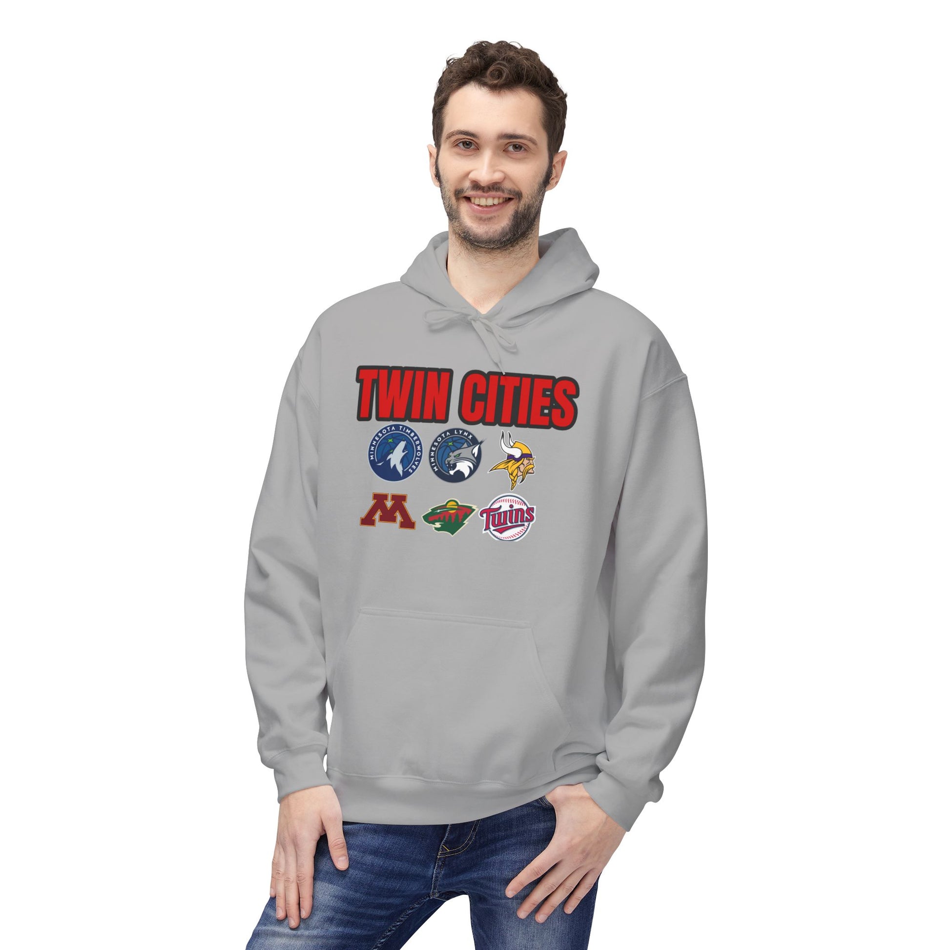 Fleece Hoodie Twin Cities Minneapolis St Paul Design