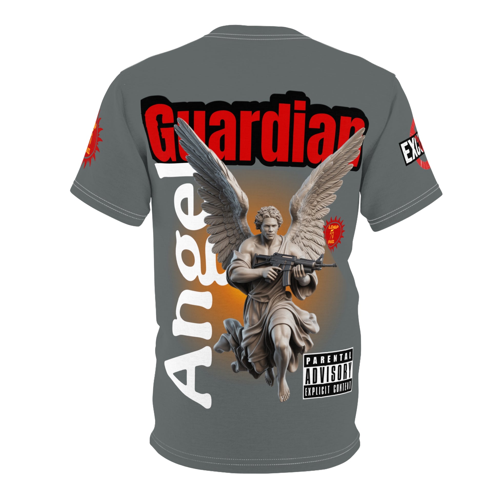 Guardian Angel Graphic Tee LD&P APPAREL Grey