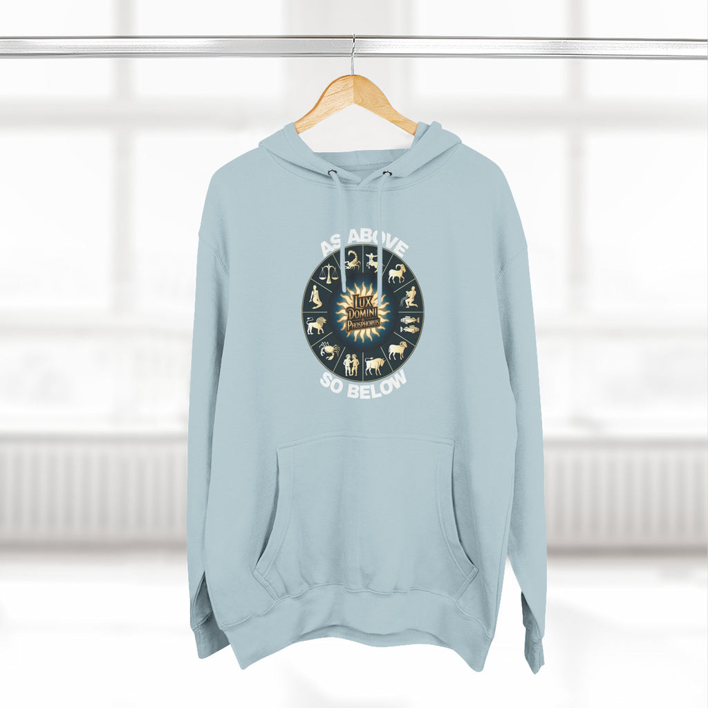 Fleece Hoodie - Lux Domini and Phosphorus Design - Above So Below
