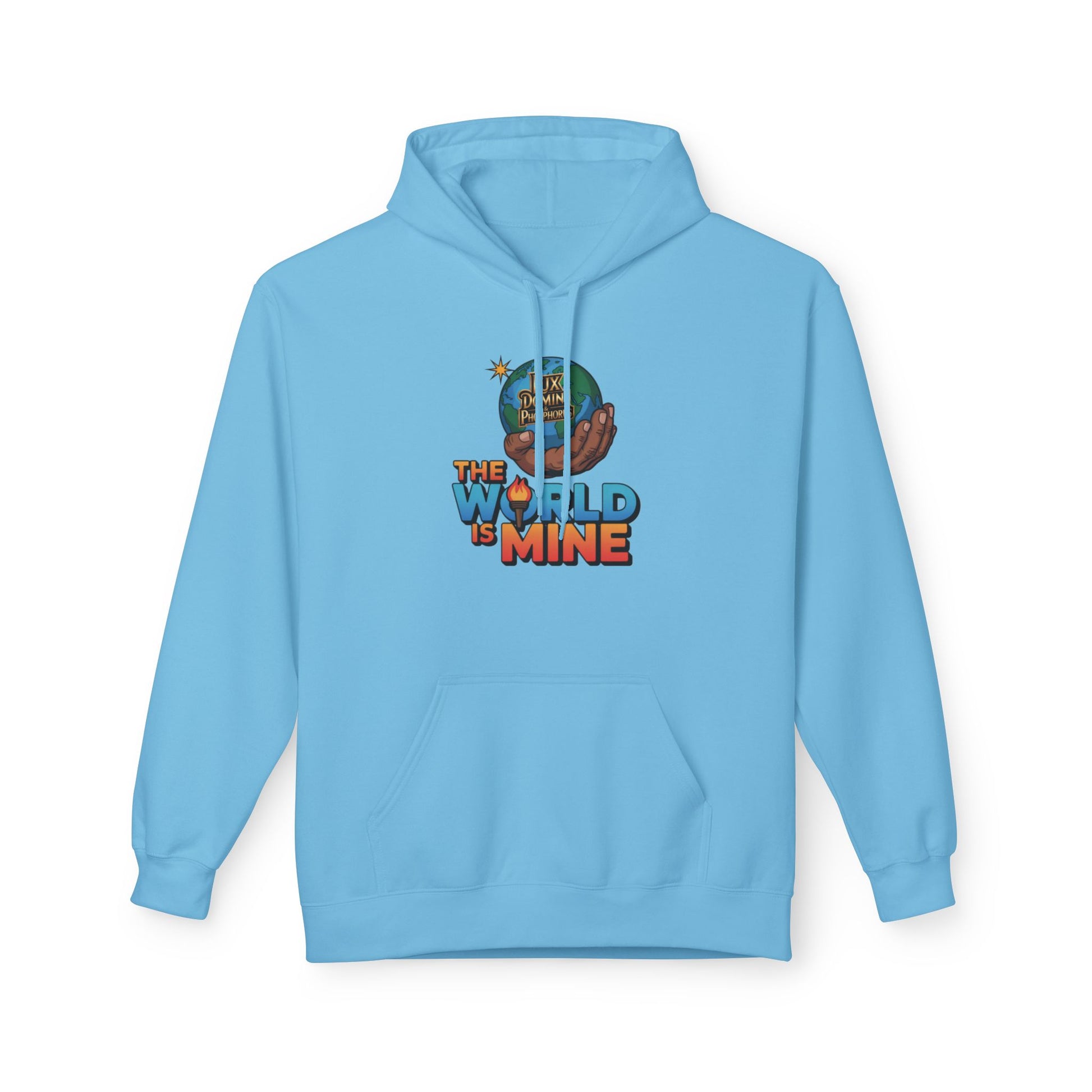 Hoodie Lux Domini and Phosphorus Design The World is Mine