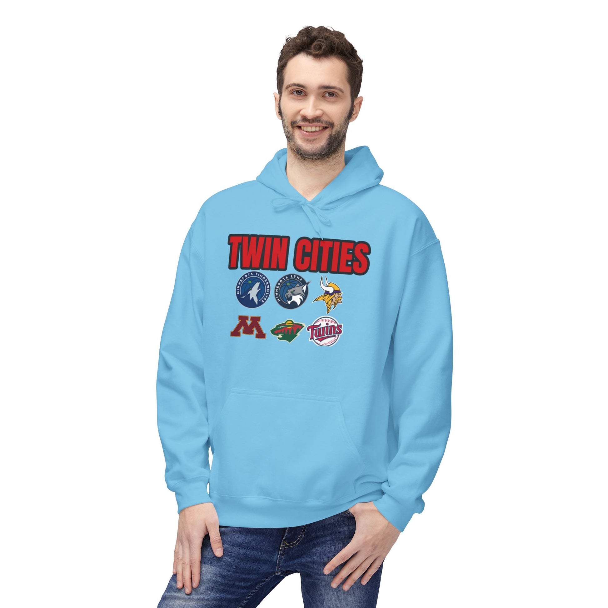 Fleece Hoodie Twin Cities Minneapolis St Paul Design