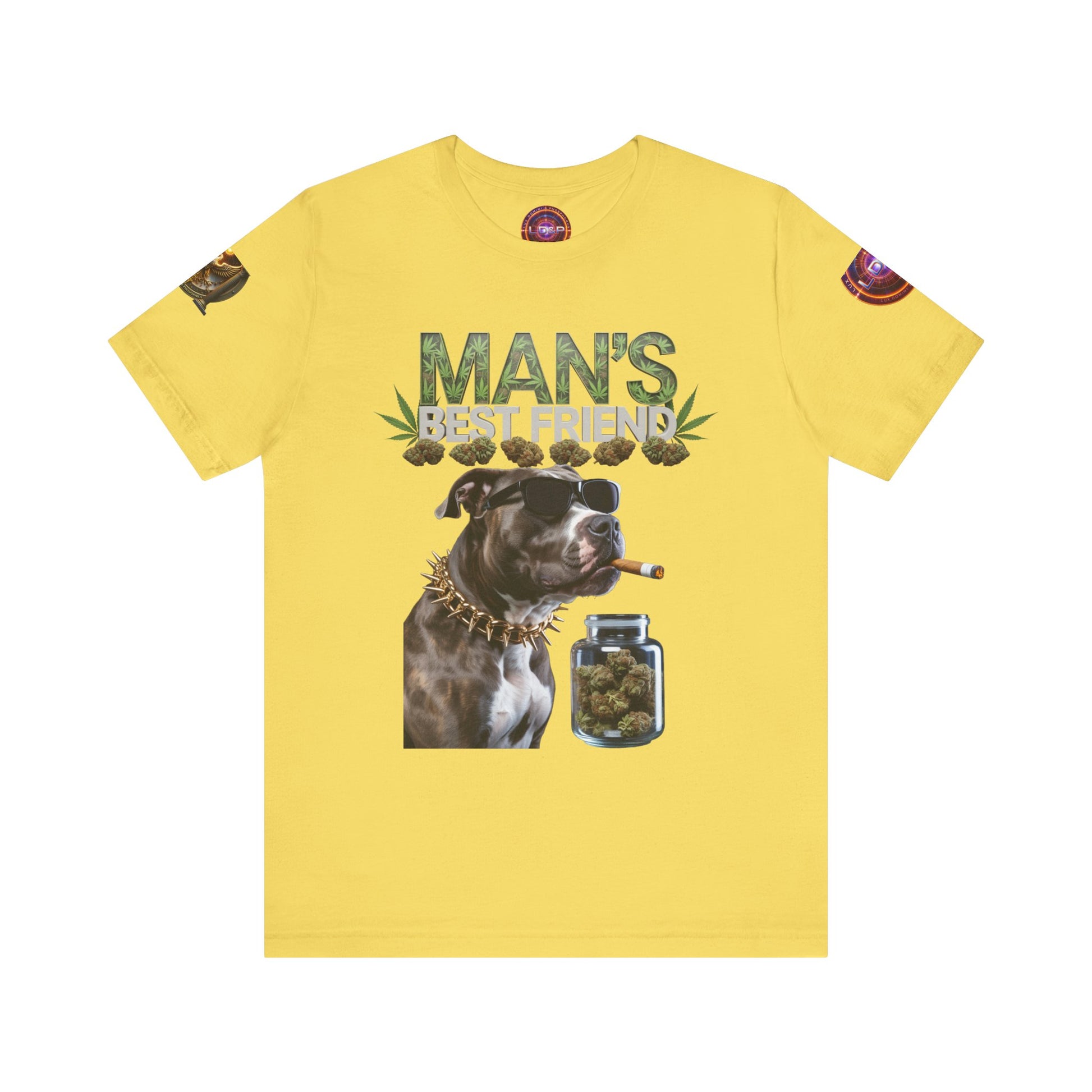 Unisex Tee Man's Best Friend Weed Design Shirt