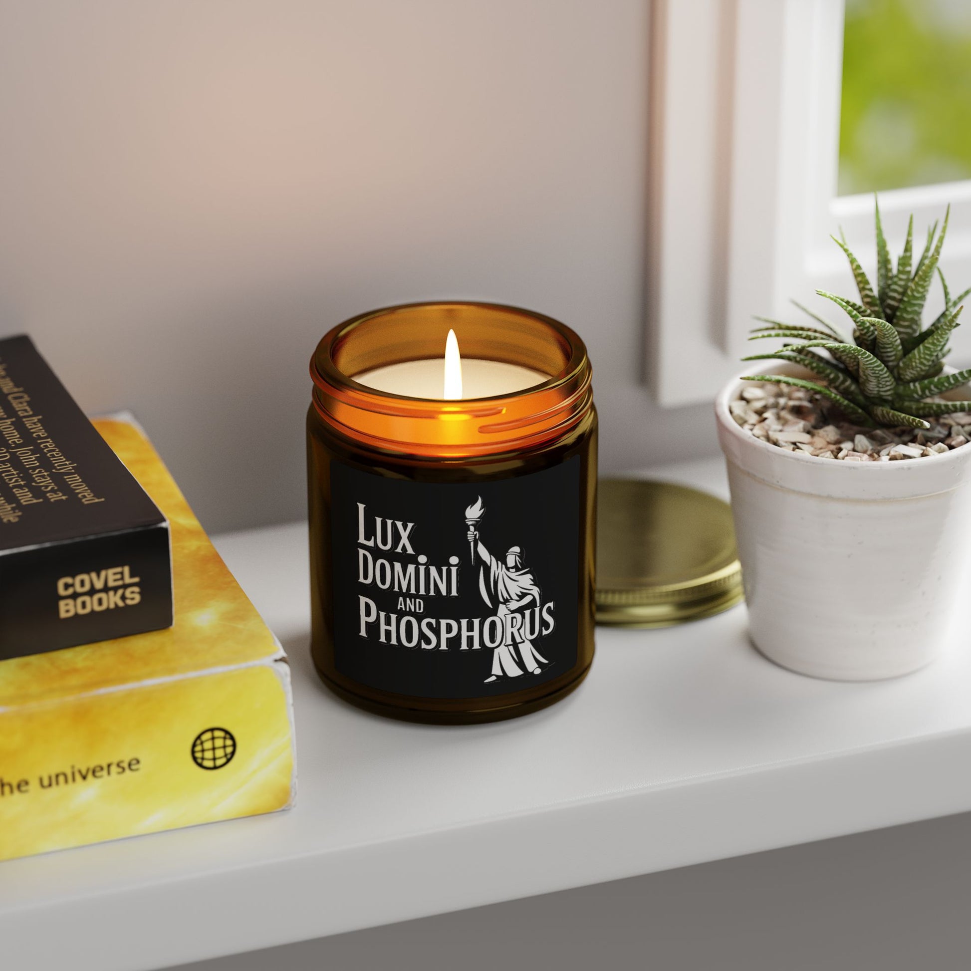Lux Domini & Phosphorus Coconut Apricot Scented Candle (4oz & 9oz)
