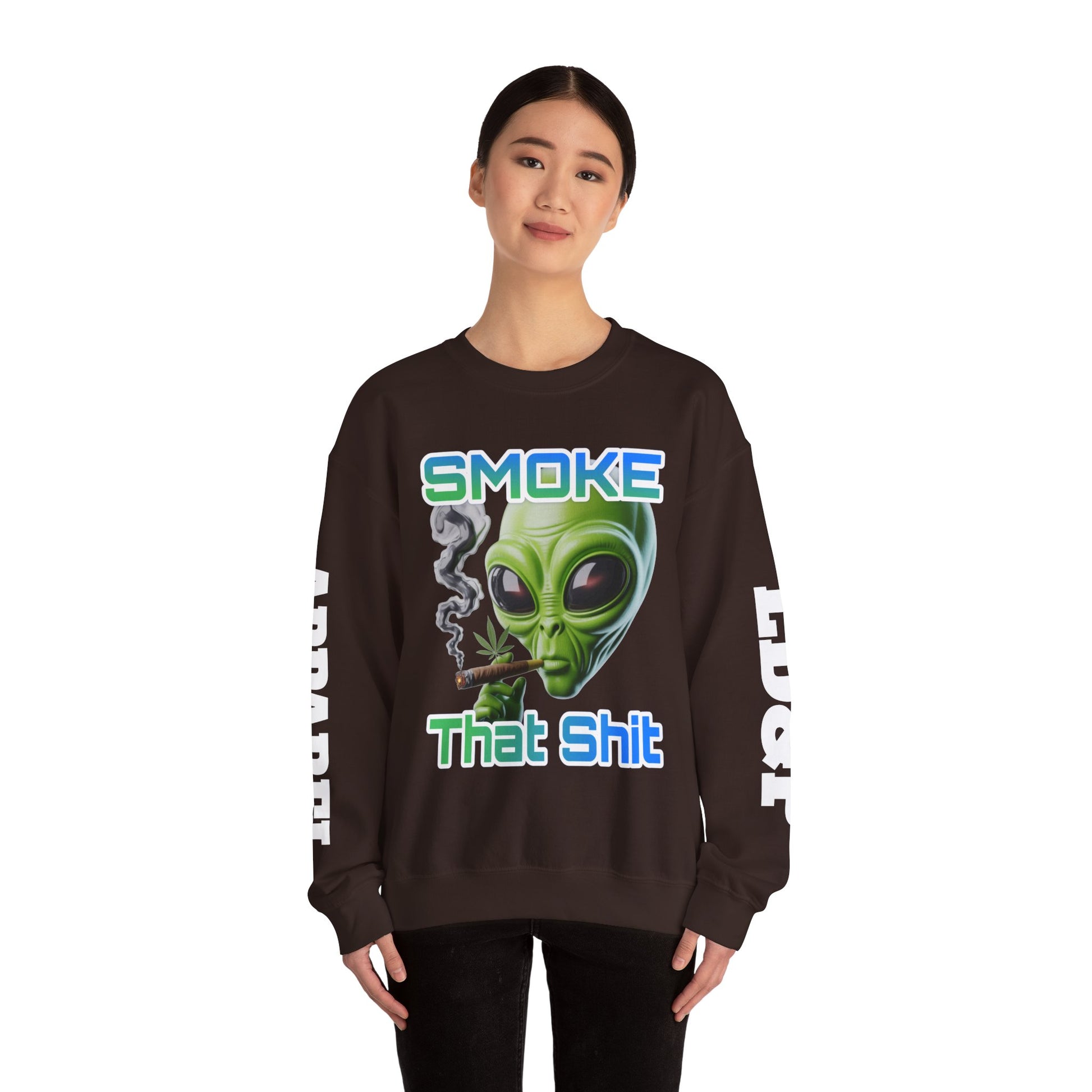 Crewneck Sweatshirt - Smoke That LD&P APPAREL Design