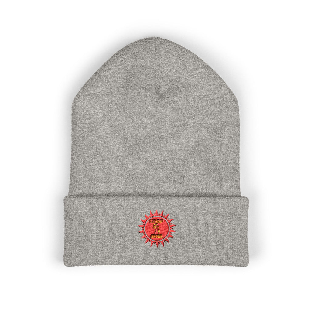 Embroidered Classic Cuffed Beanie - Cozy Winter Accessory LD&P APPAREL DESIGN