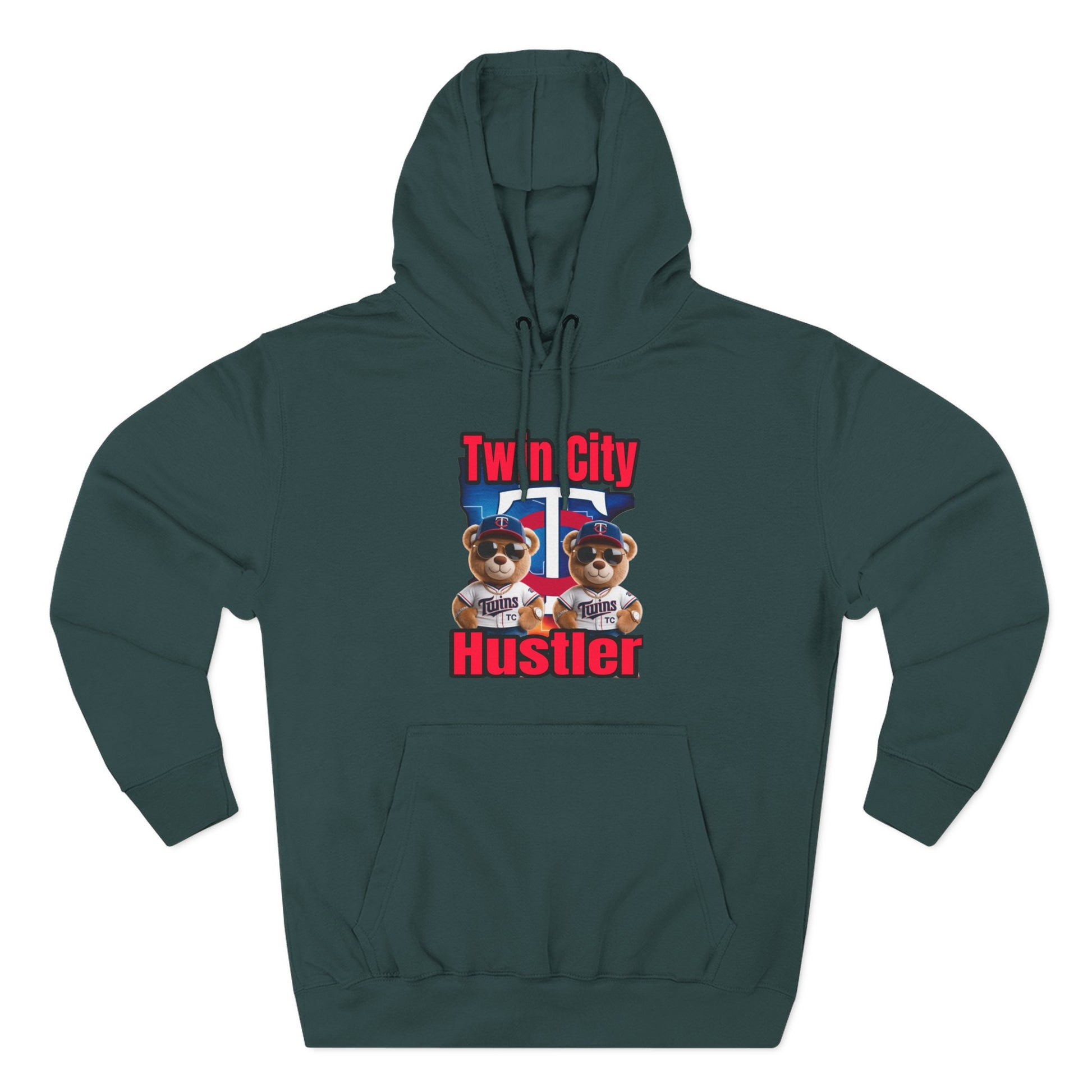 Fleece Hoodie Twin City HUSTLER Design
