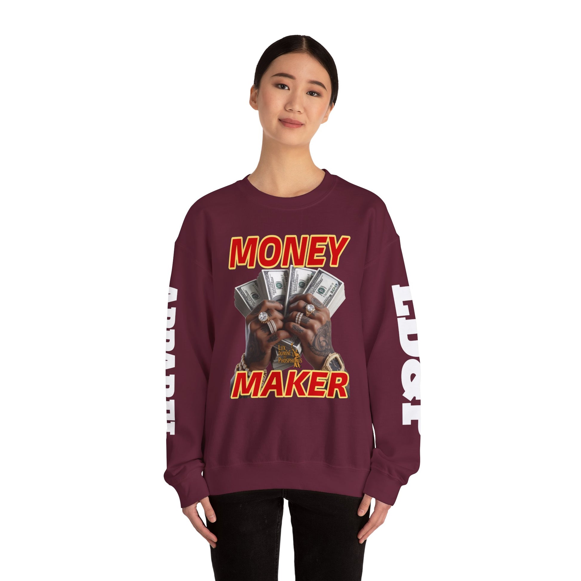 Money Maker Unisex Sweatshirt - LD&P APPAREL Design