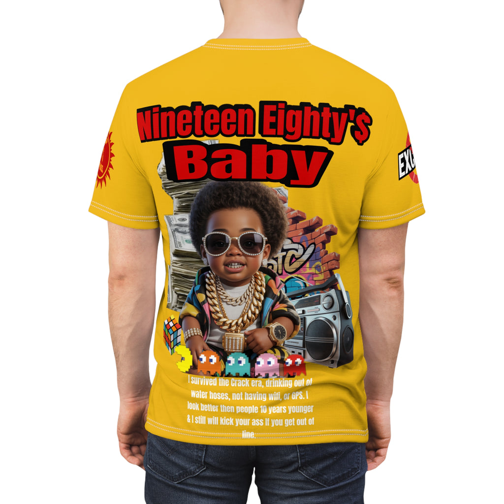 Nineteen Eighty's Baby Graphic Tee LD&P APPAREL Yellow