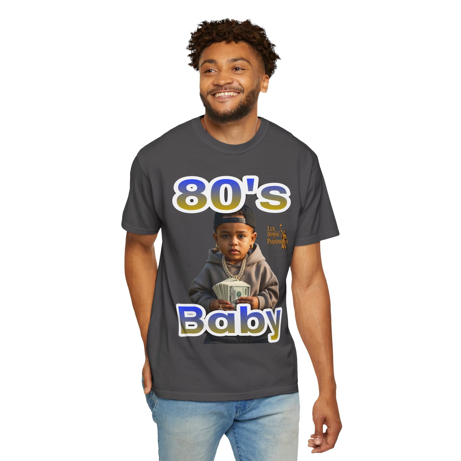 80s Baby Unisex Garment-Dyed T-shirt - LD&P APPAREL