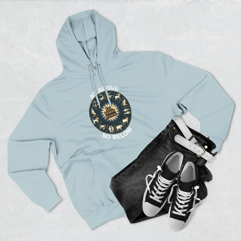 Fleece Hoodie - Lux Domini and Phosphorus Design - Above So Below