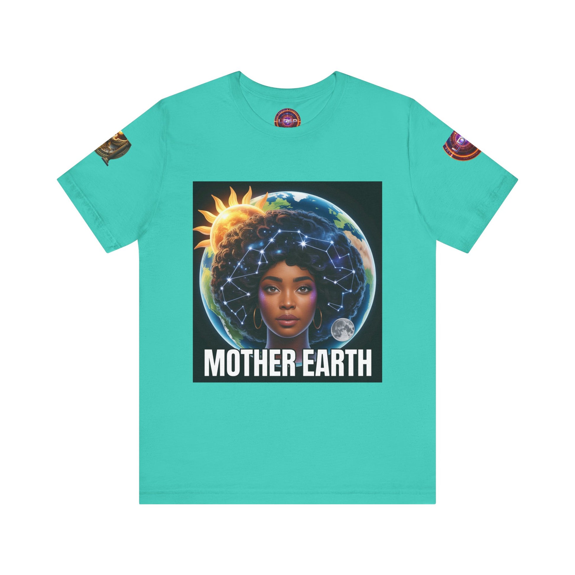 Earth Day Unisex Tee with Mother Earth Design LD&P