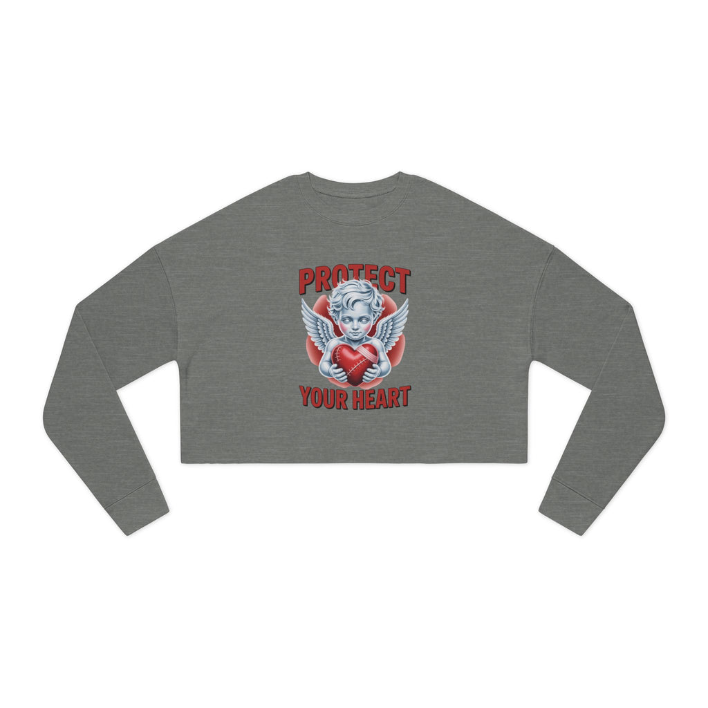 Cropped Sweatshirt - Protect Your Heart Design