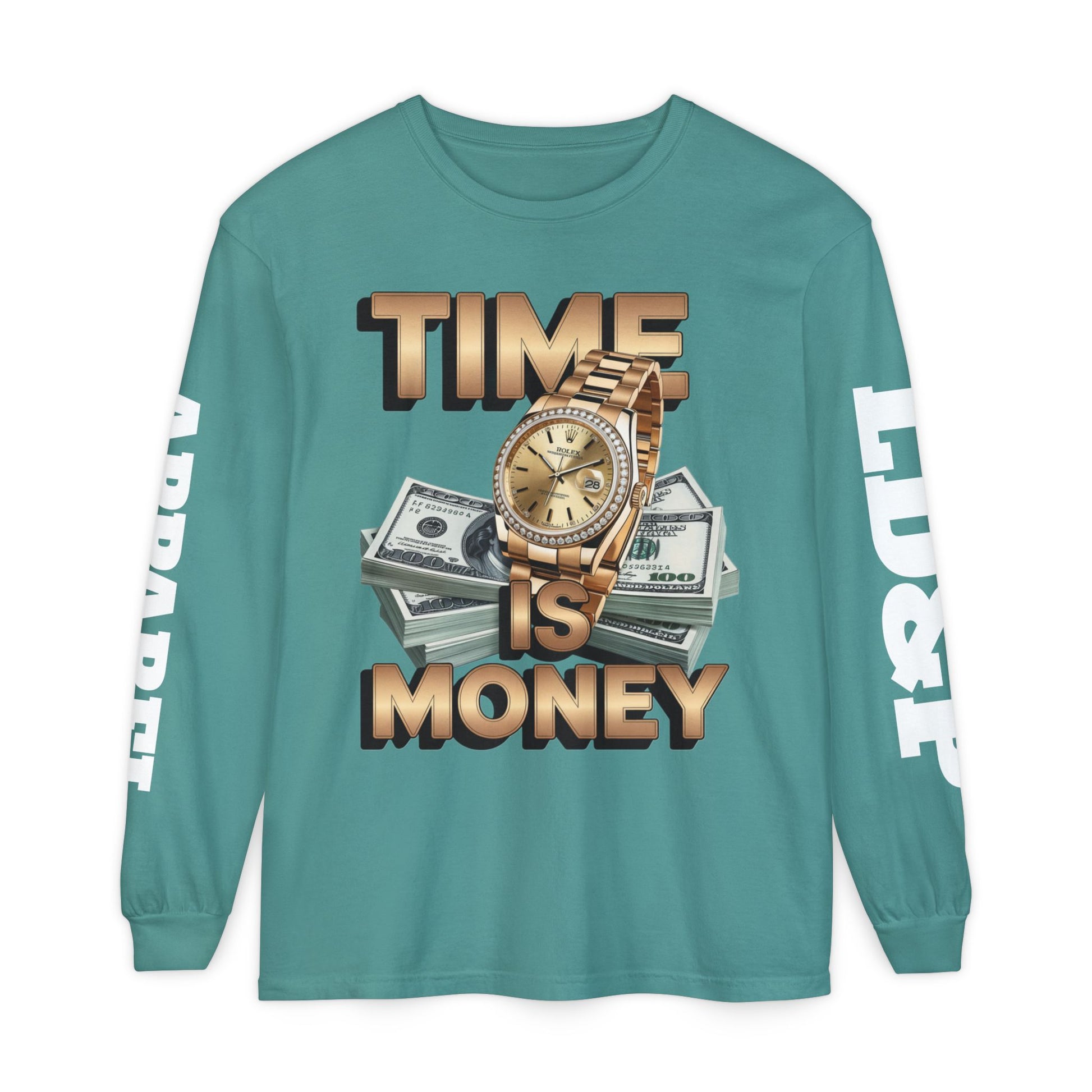 Long Sleeve T-Shirt Time is MONEY Design