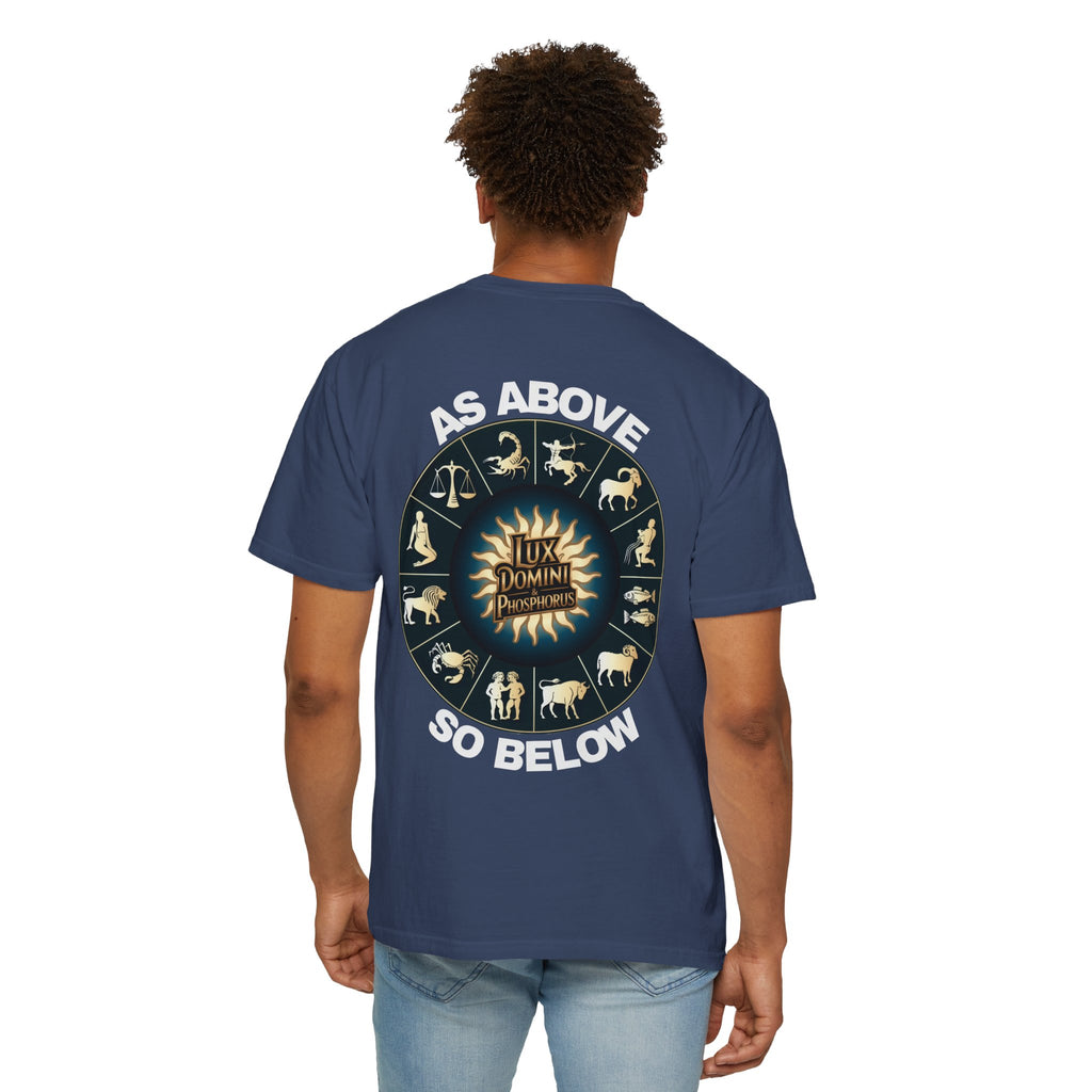 Zodiac Unisex T-Shirt - As above so below design