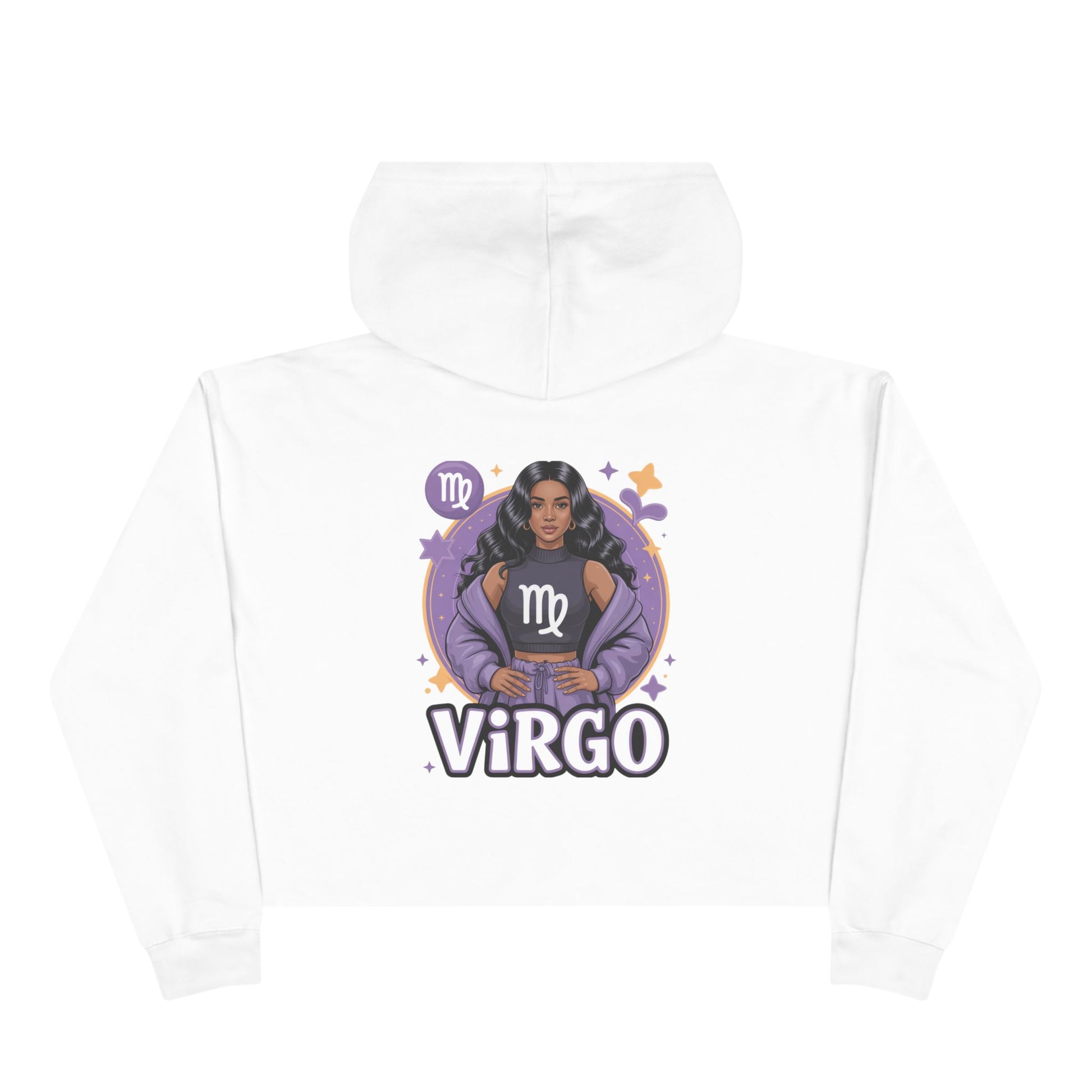 Virgo Zodiac Crop Hoodie