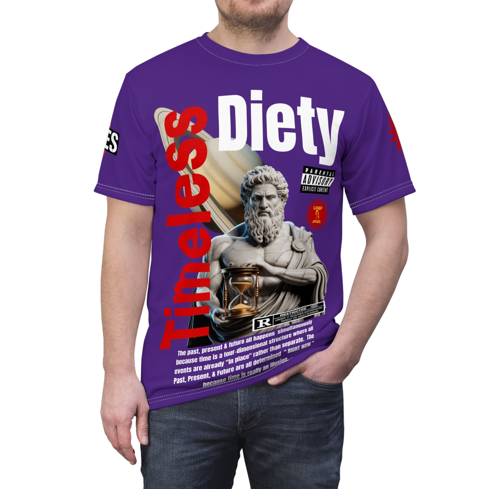 Timeless Diety Graphic Tee LD&P APPAREL Purple