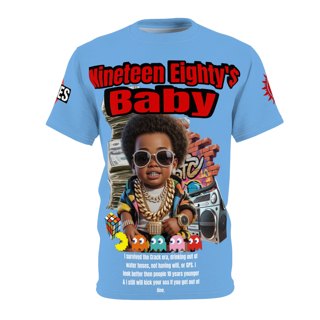 Nineteen Eighty's Baby Graphic Tee LD&P APPAREL Light Blue