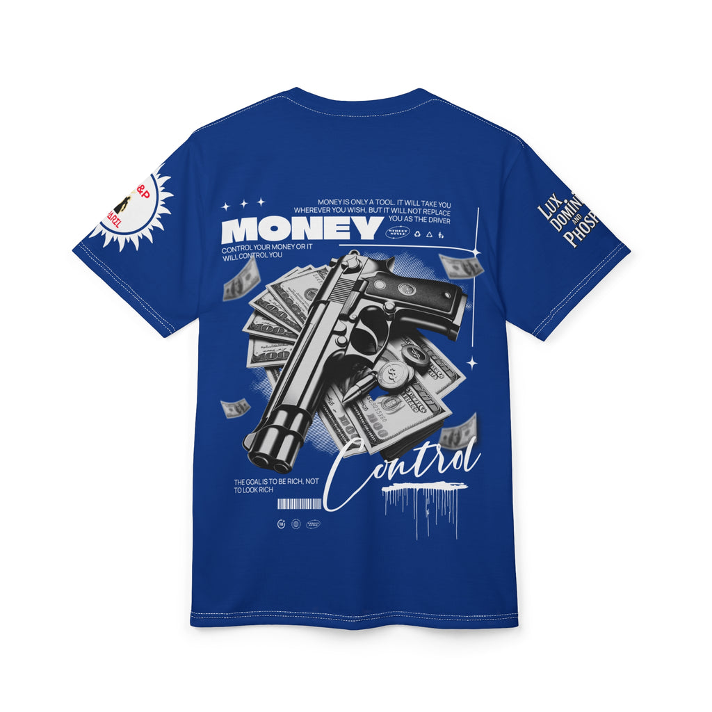 Money Control Graphic Tee LD&P APPAREL BLUE