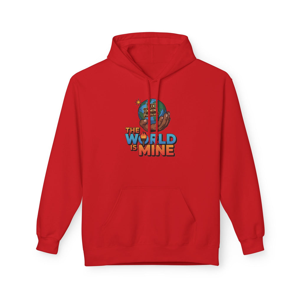 Hoodie Lux Domini and Phosphorus Design The World is Mine