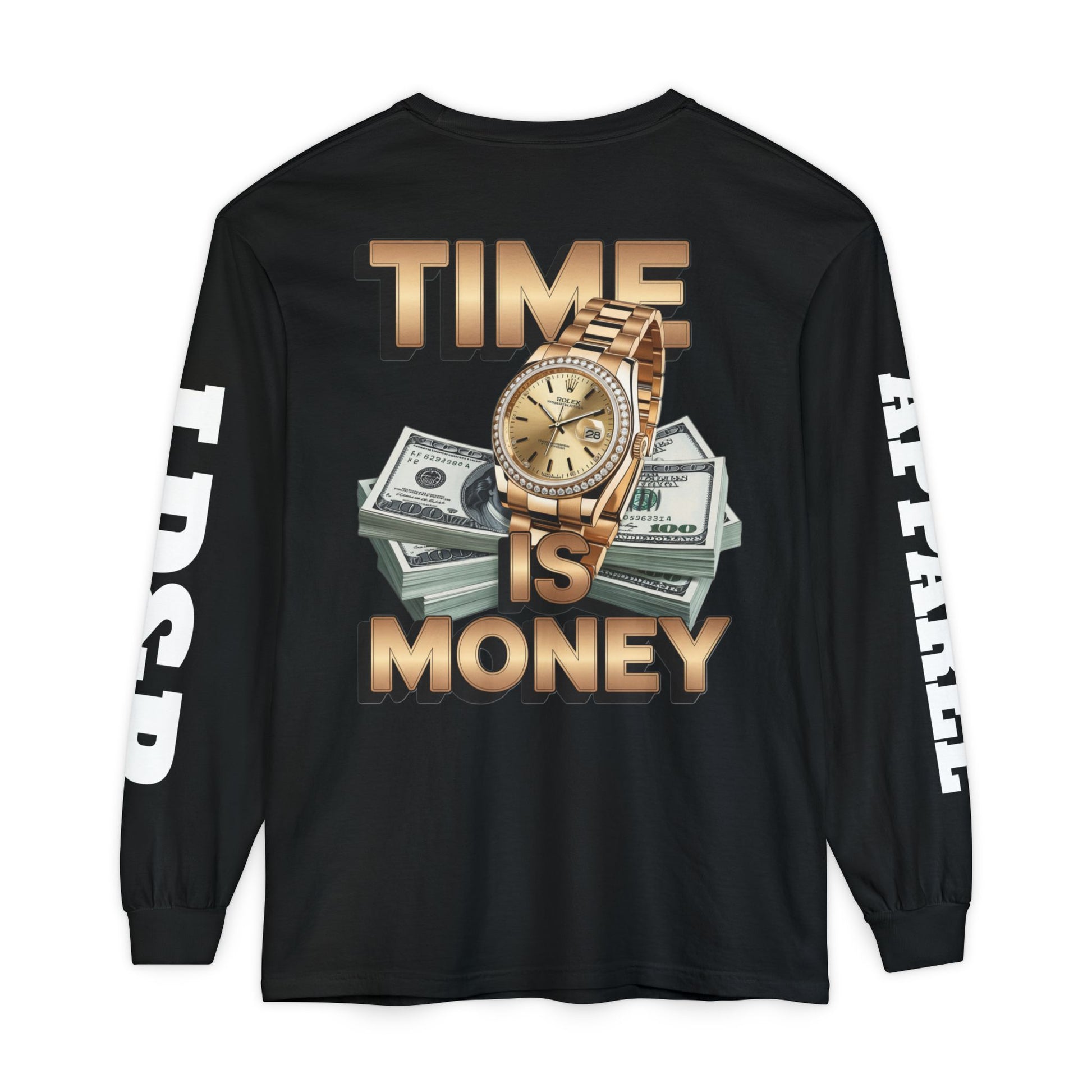 Long Sleeve T-Shirt Time is MONEY Design