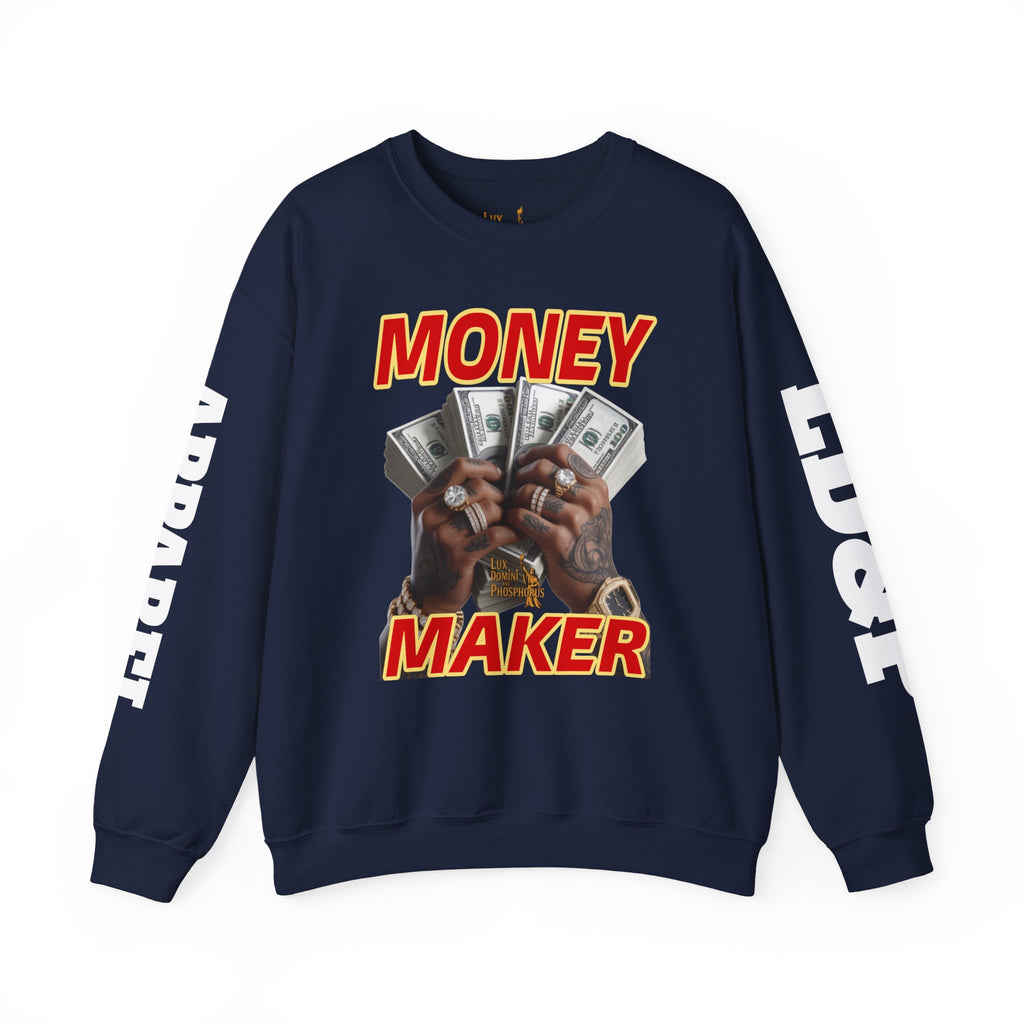 Money Maker Unisex Sweatshirt - LD&P APPAREL Design