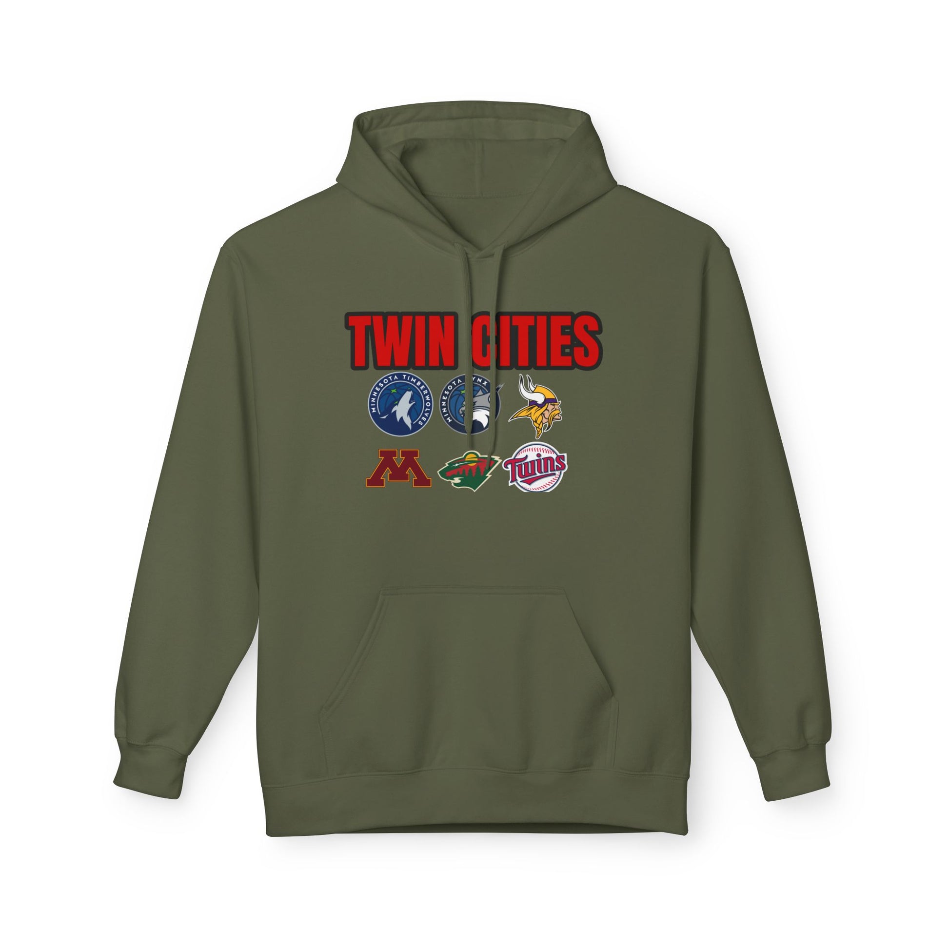 Fleece Hoodie Twin Cities Minneapolis St Paul Design