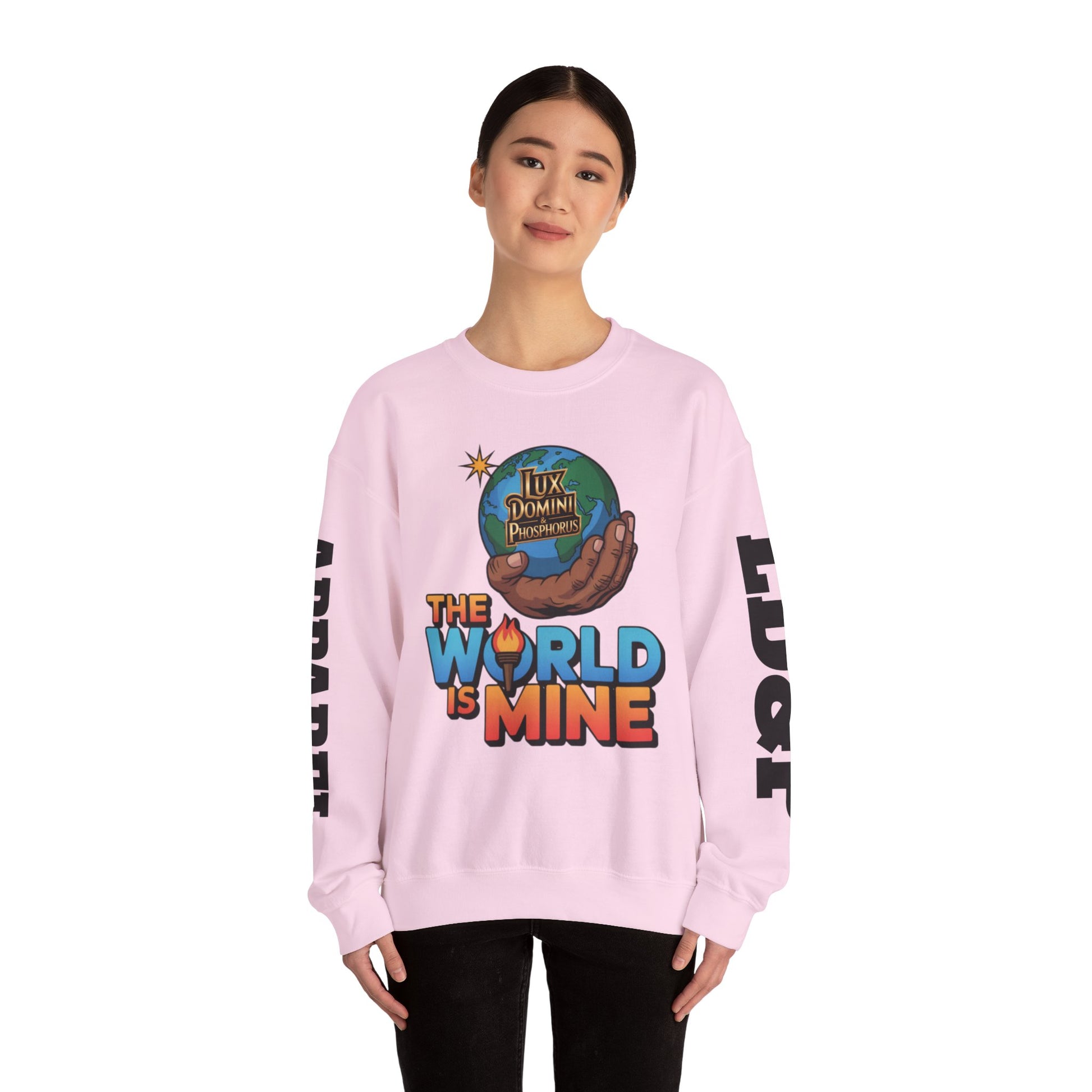 Graphic Sweatshirt - The World Is Mine LD&P APPAREL Design